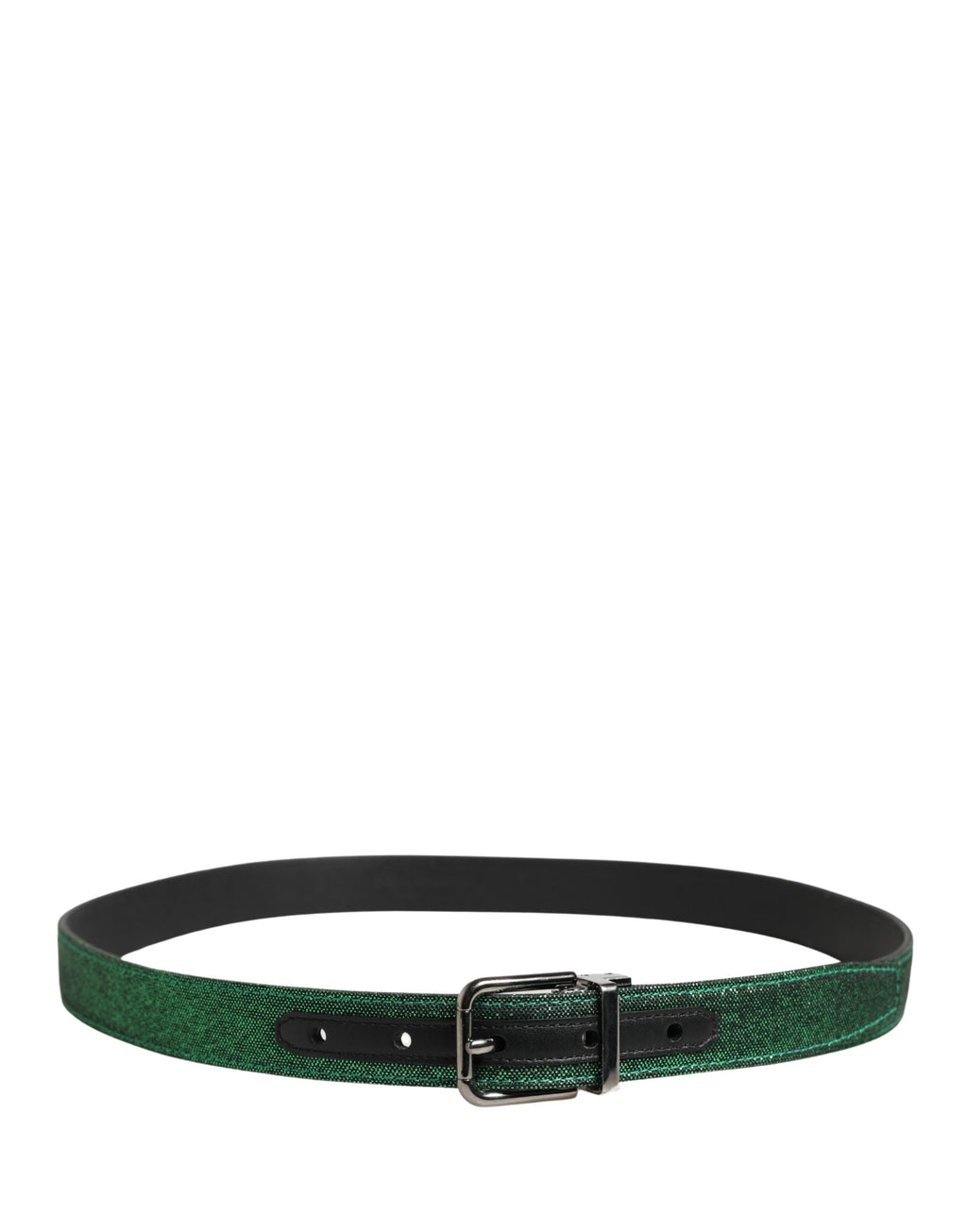 Ceinture Dolce & Gabbana Homme Lurex Vert Boucle Métal