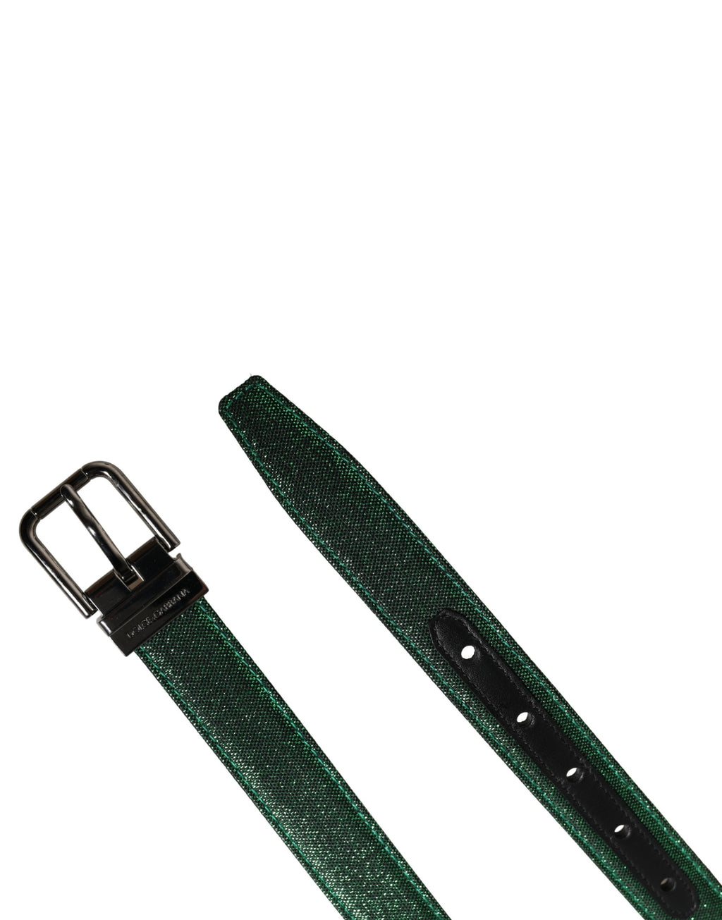 Ceinture Dolce & Gabbana Homme Lurex Vert Boucle Métal