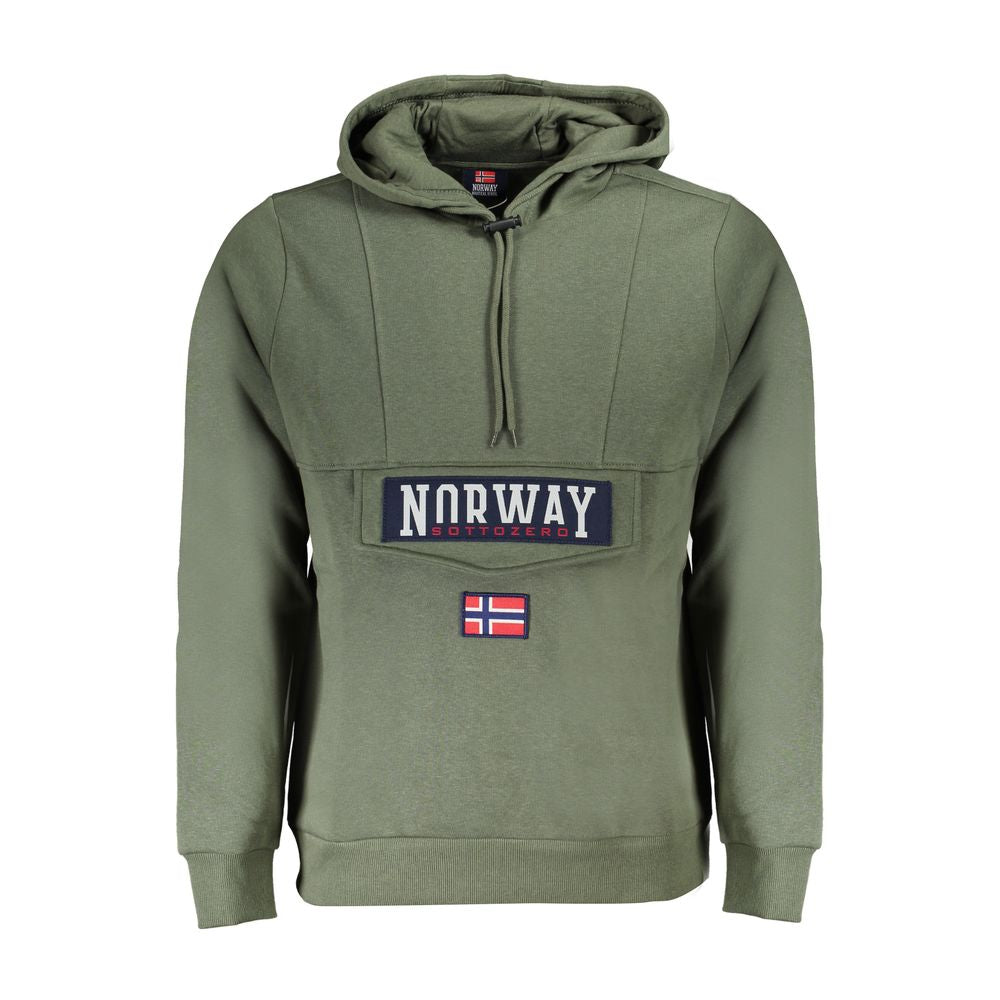 Norvège 1963 Sweat-shirt en coton pour homme Vert Verde