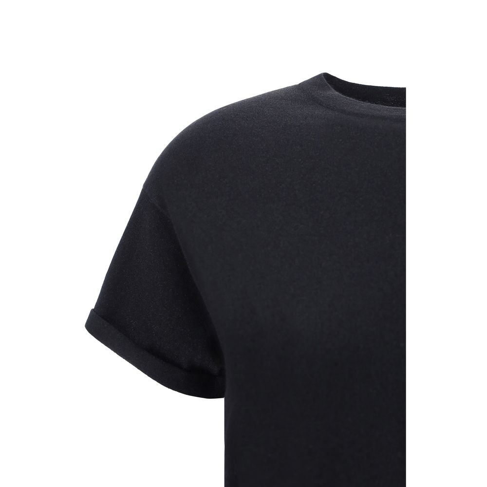 T-shirt en nylon noir Brunello Cucinelli