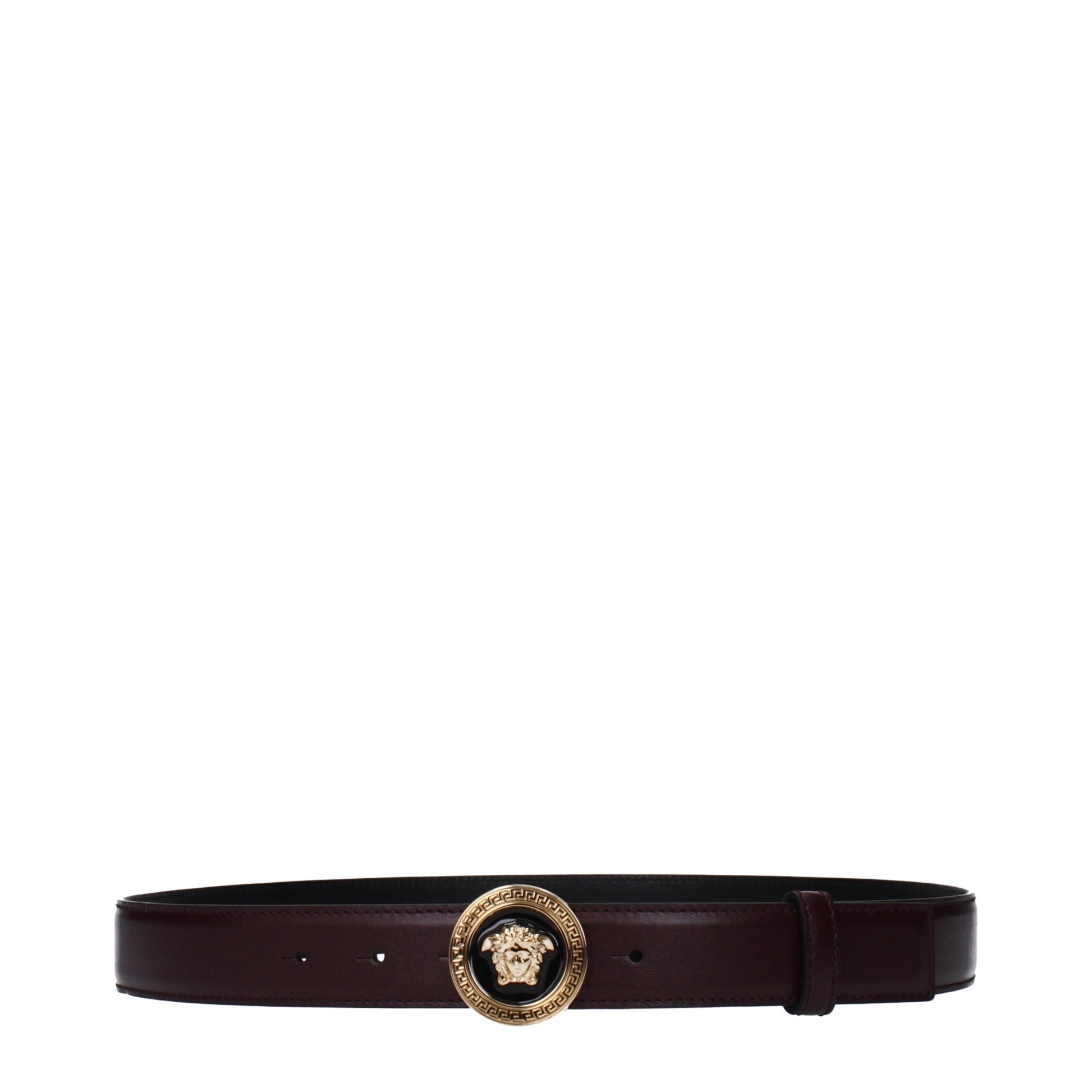 Ceinture régulière en cuir violet Versace