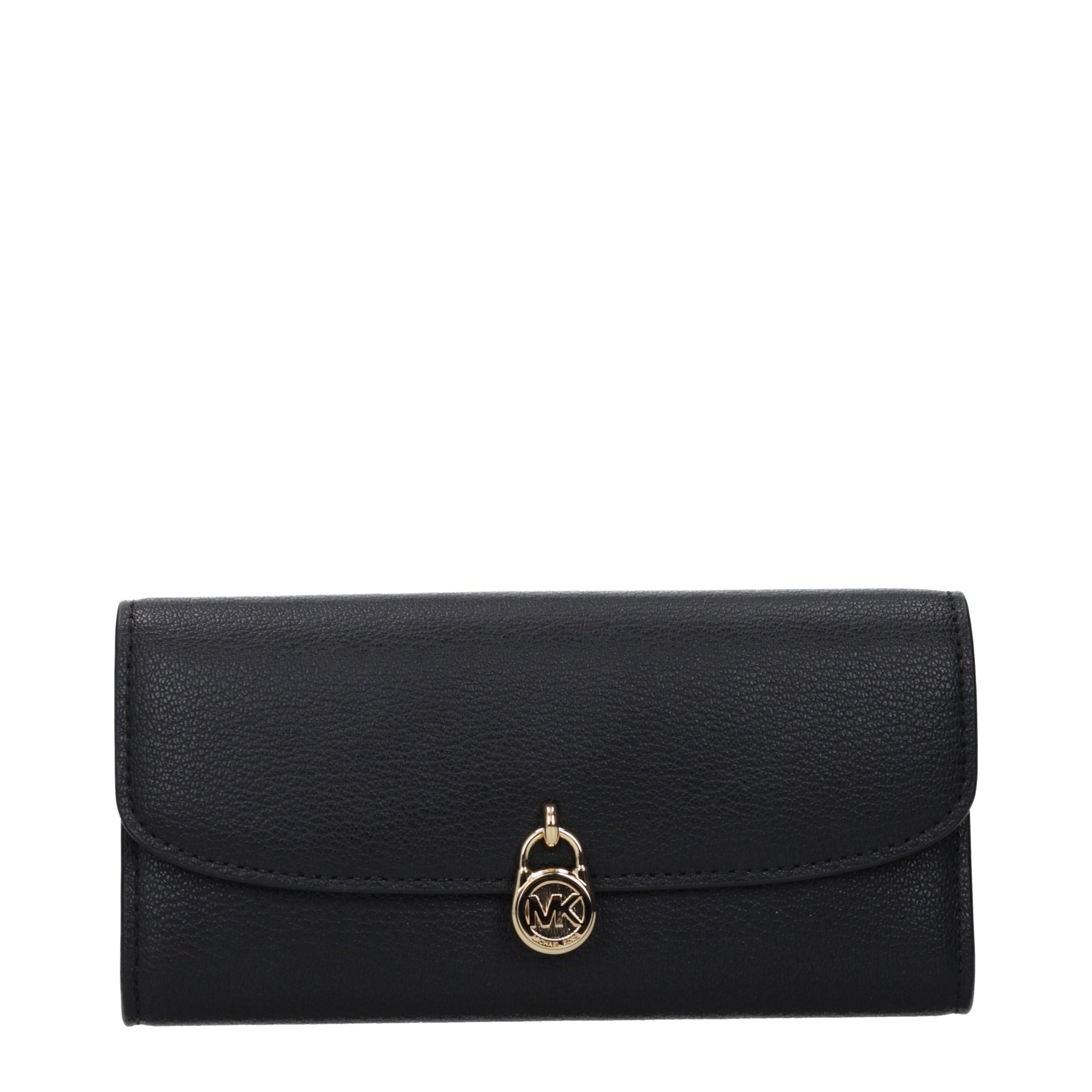 Portefeuille en cuir noir Michael Kors
