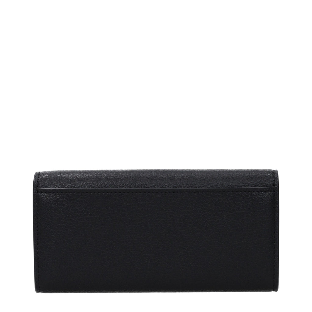 Portefeuille en cuir noir Michael Kors