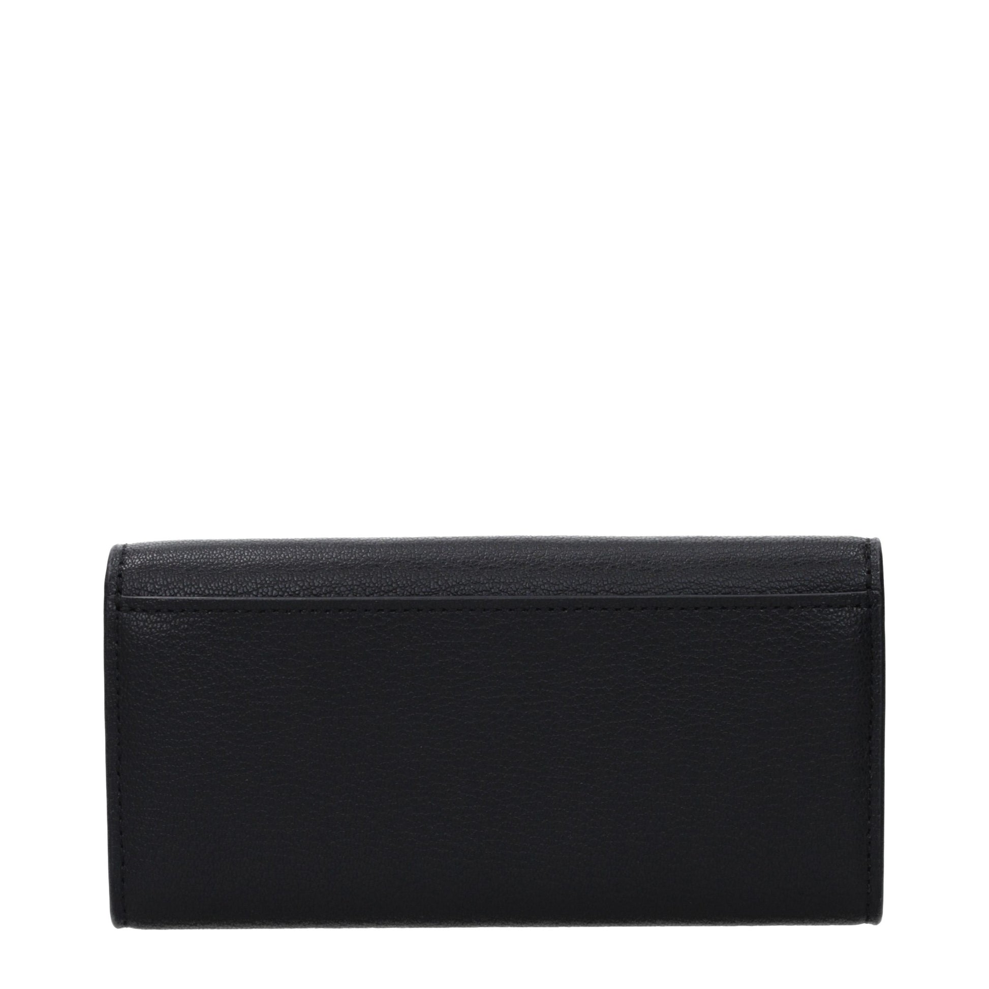 Portefeuille en cuir noir Michael Kors