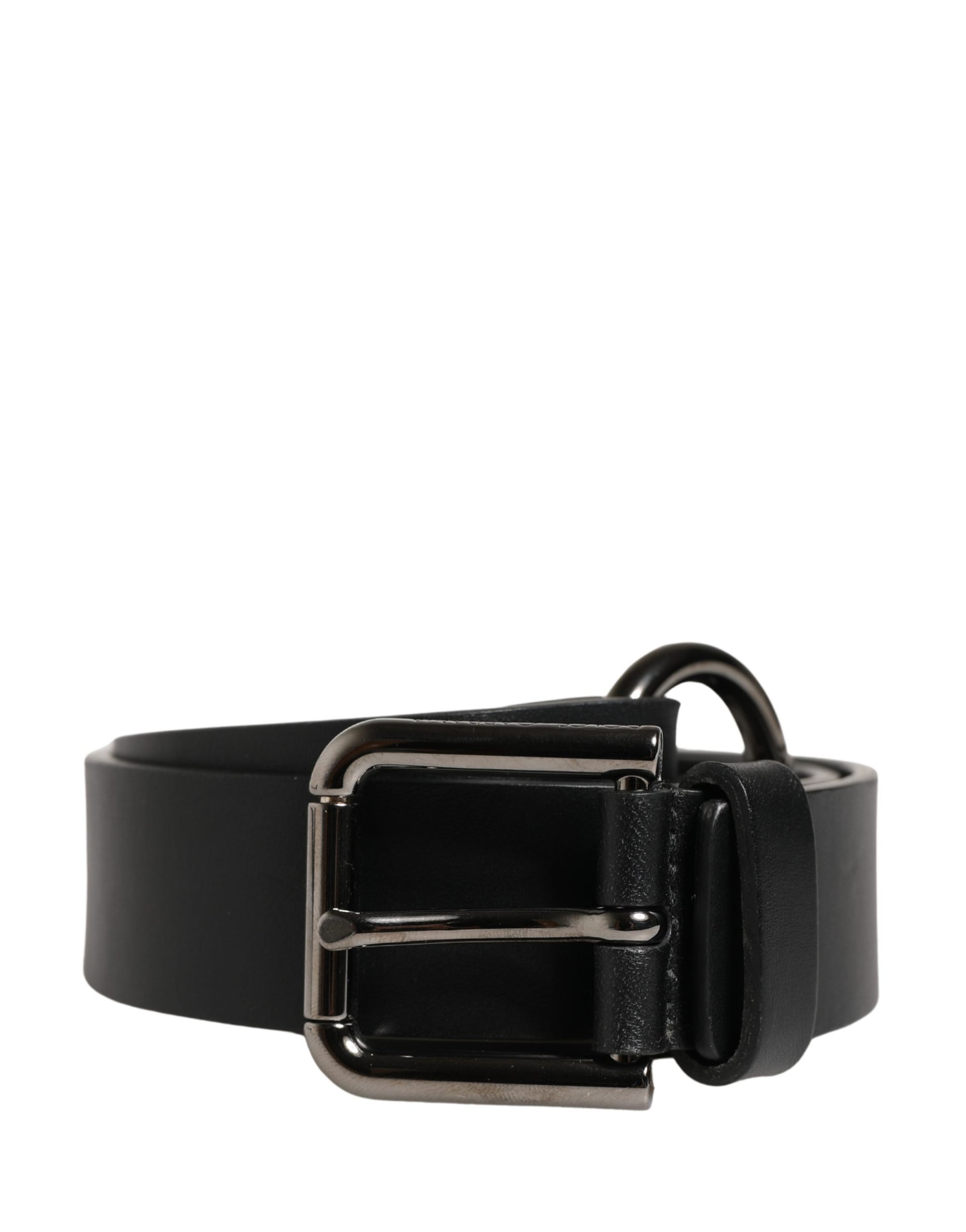 Ceinture Dolce & Gabbana Homme en Cuir de Veau Noir avec Boucle en Métal