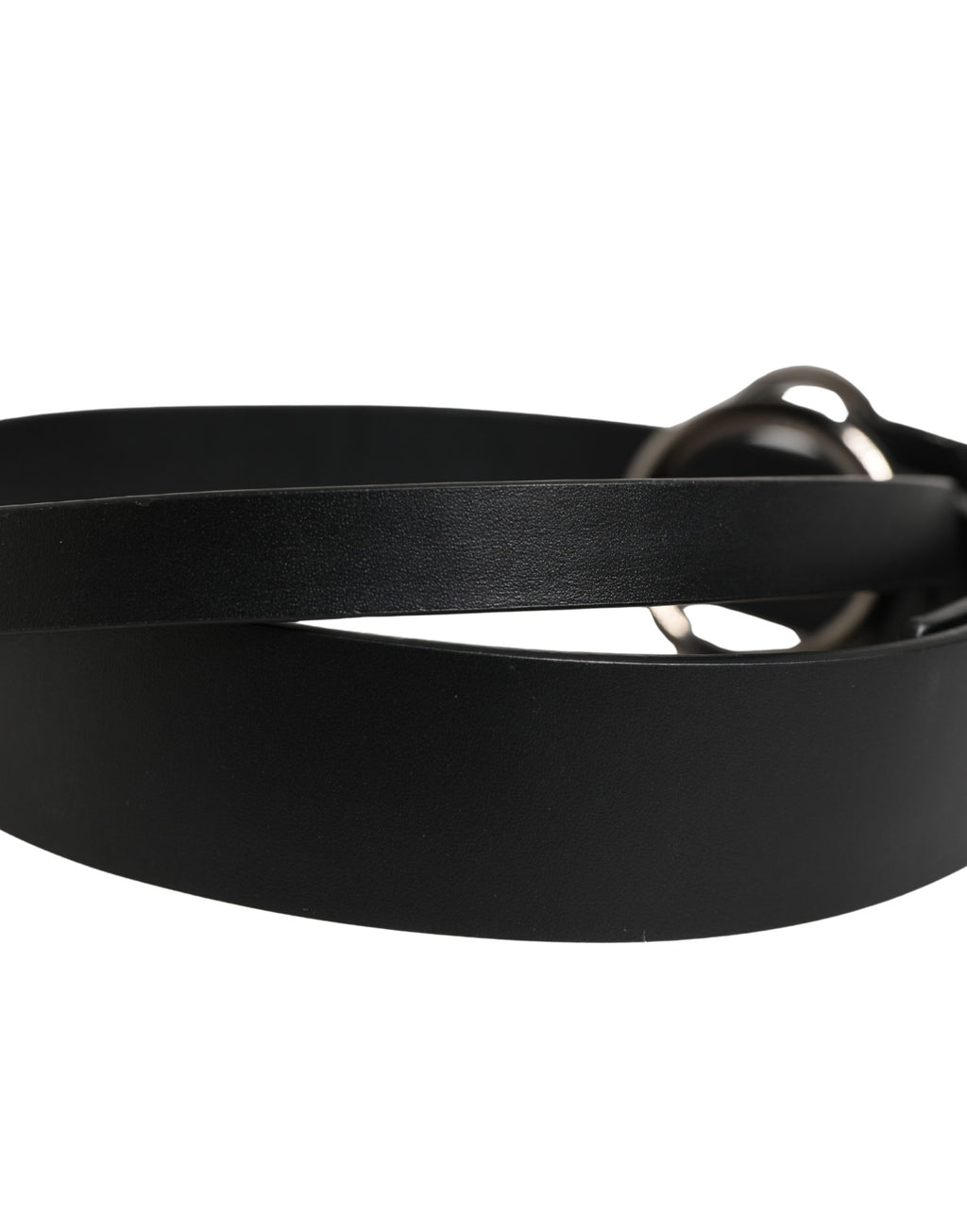 Ceinture Dolce & Gabbana Homme en Cuir de Veau Noir avec Boucle en Métal