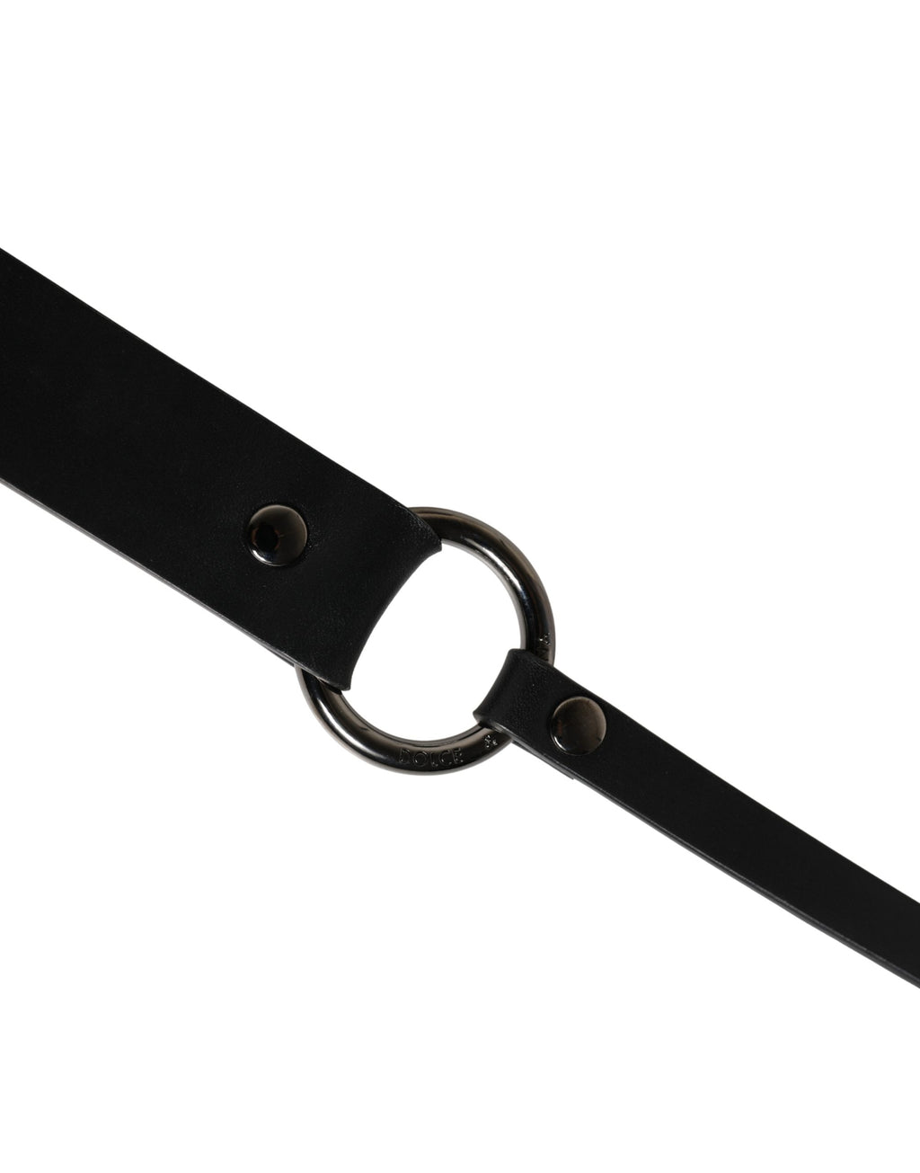 Ceinture Dolce & Gabbana Homme en Cuir de Veau Noir avec Boucle en Métal