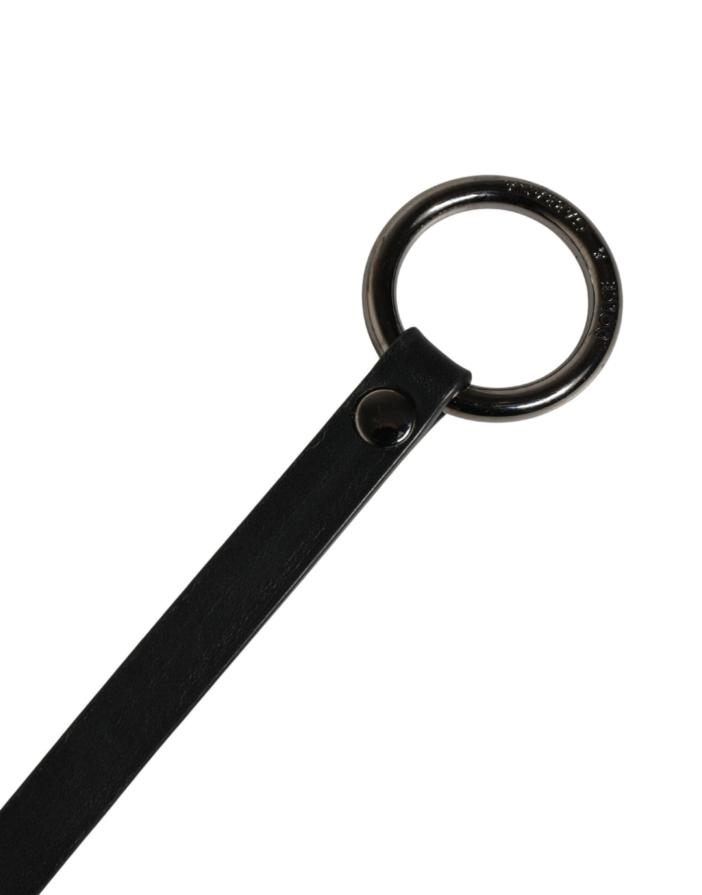 Ceinture Dolce & Gabbana Homme en Cuir de Veau Noir avec Boucle en Métal
