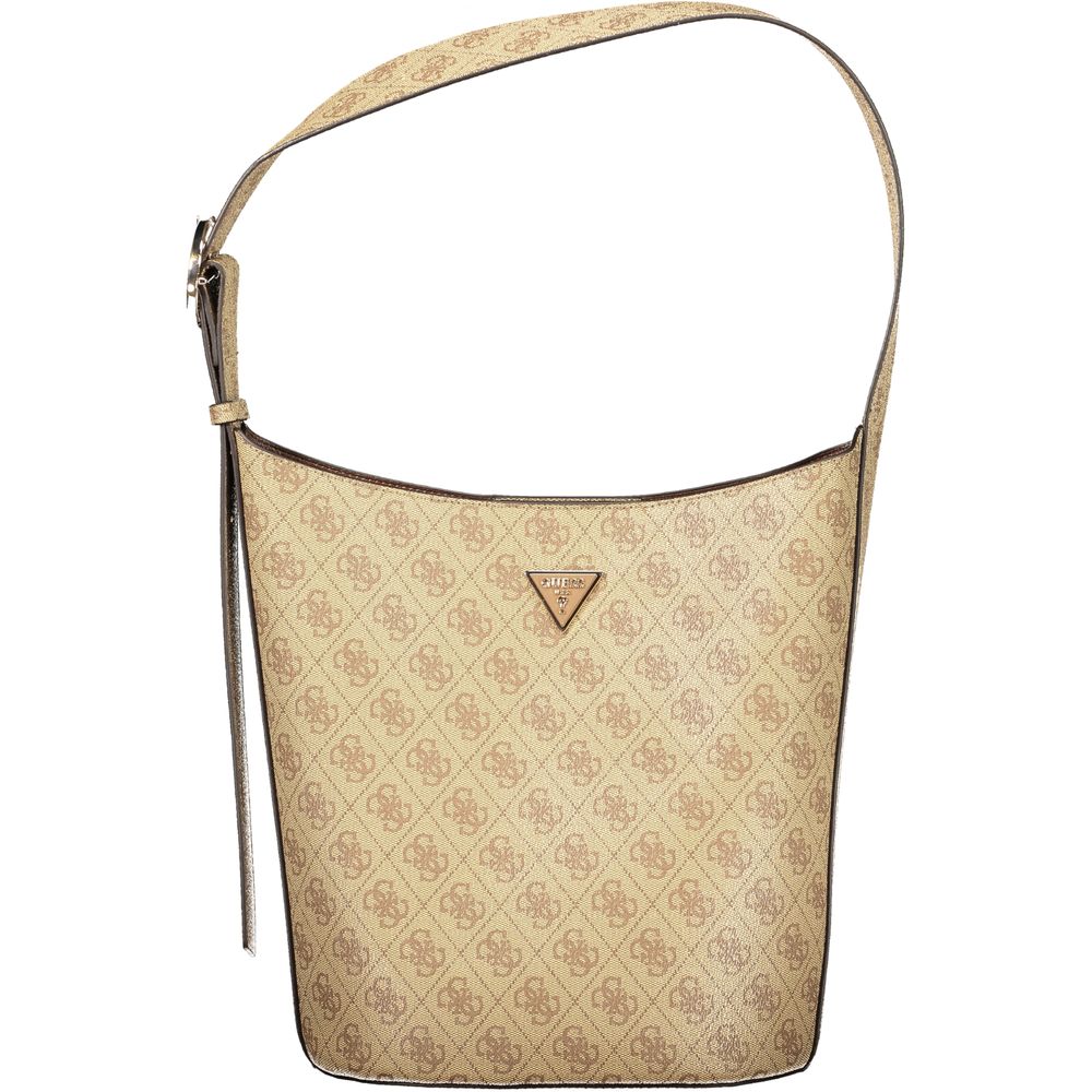 Sac à main Guess en polyuréthane beige pour femme