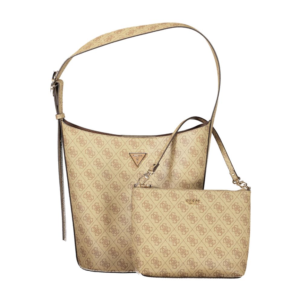 Sac à main Guess en polyuréthane beige pour femme