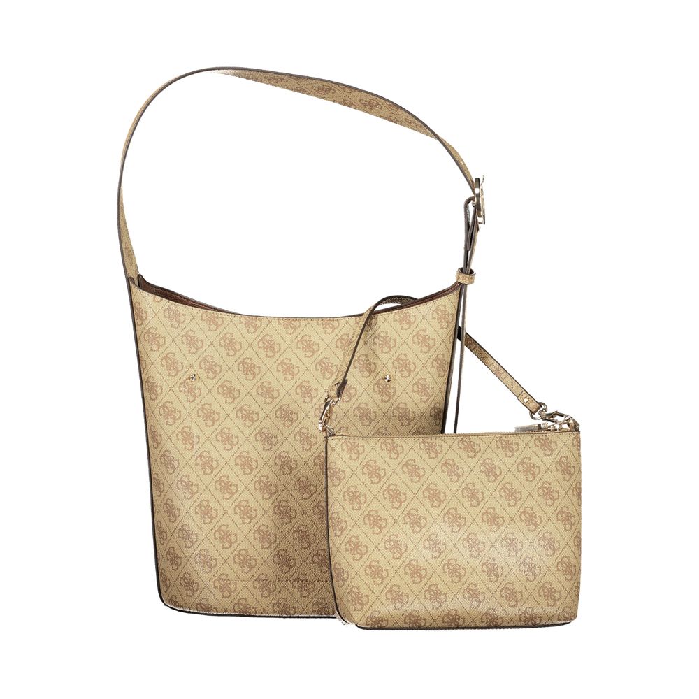 Sac à main Guess en polyuréthane beige pour femme