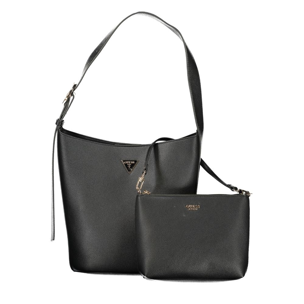 Sac à main Guess en polyuréthane noir pour femme