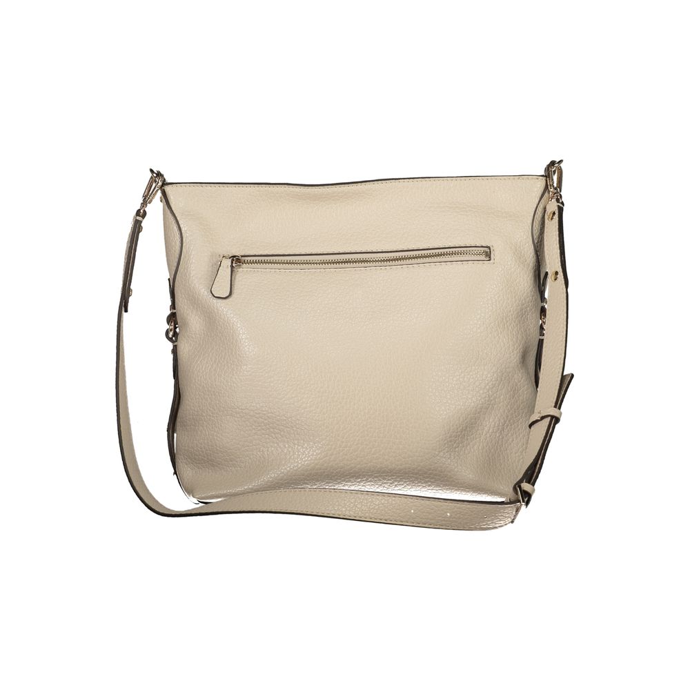 Sac à main femme en polyuréthane beige Guess Jeans