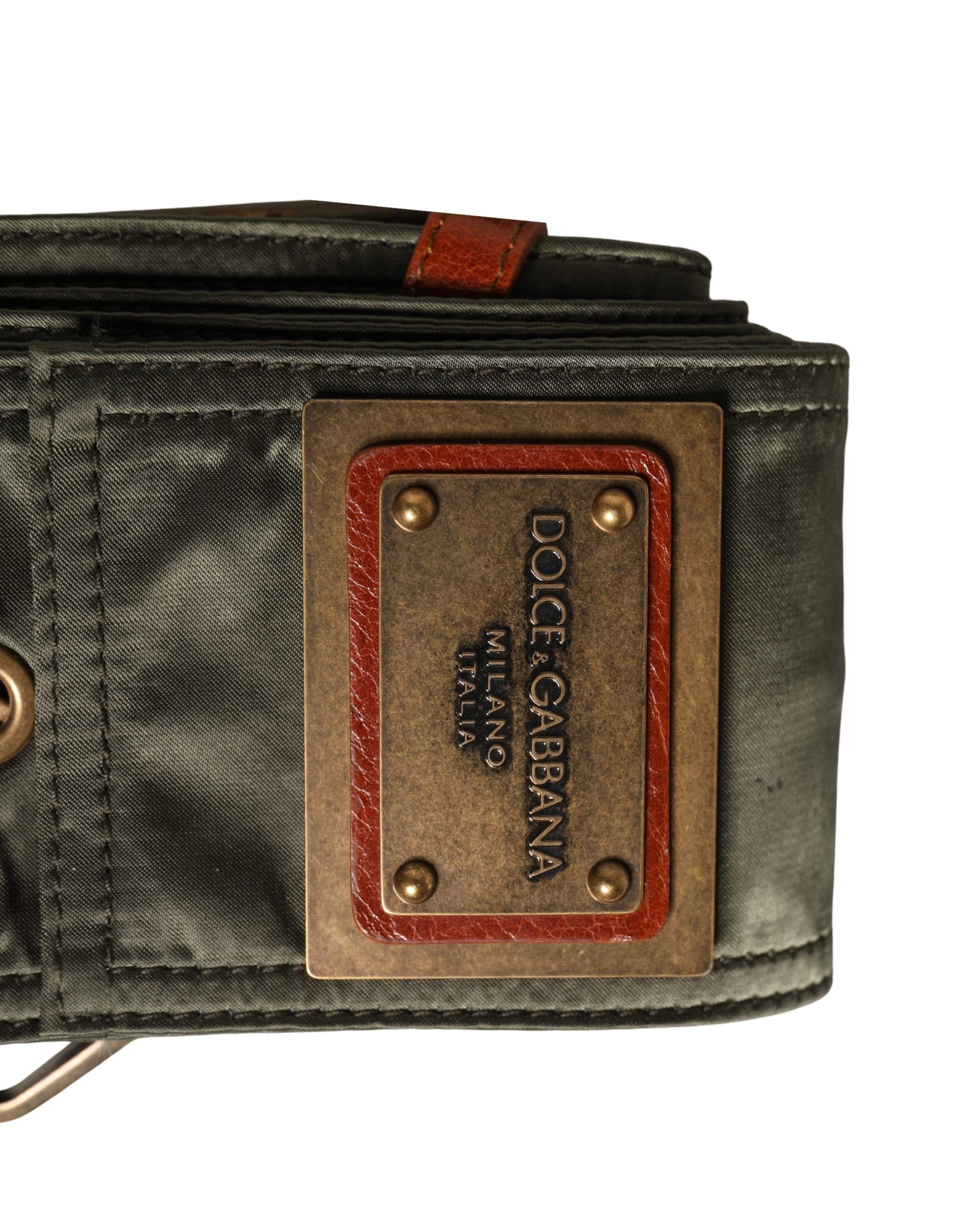 Ceinture Dolce & Gabbana en cuir noir avec boucle en métal DG pour homme