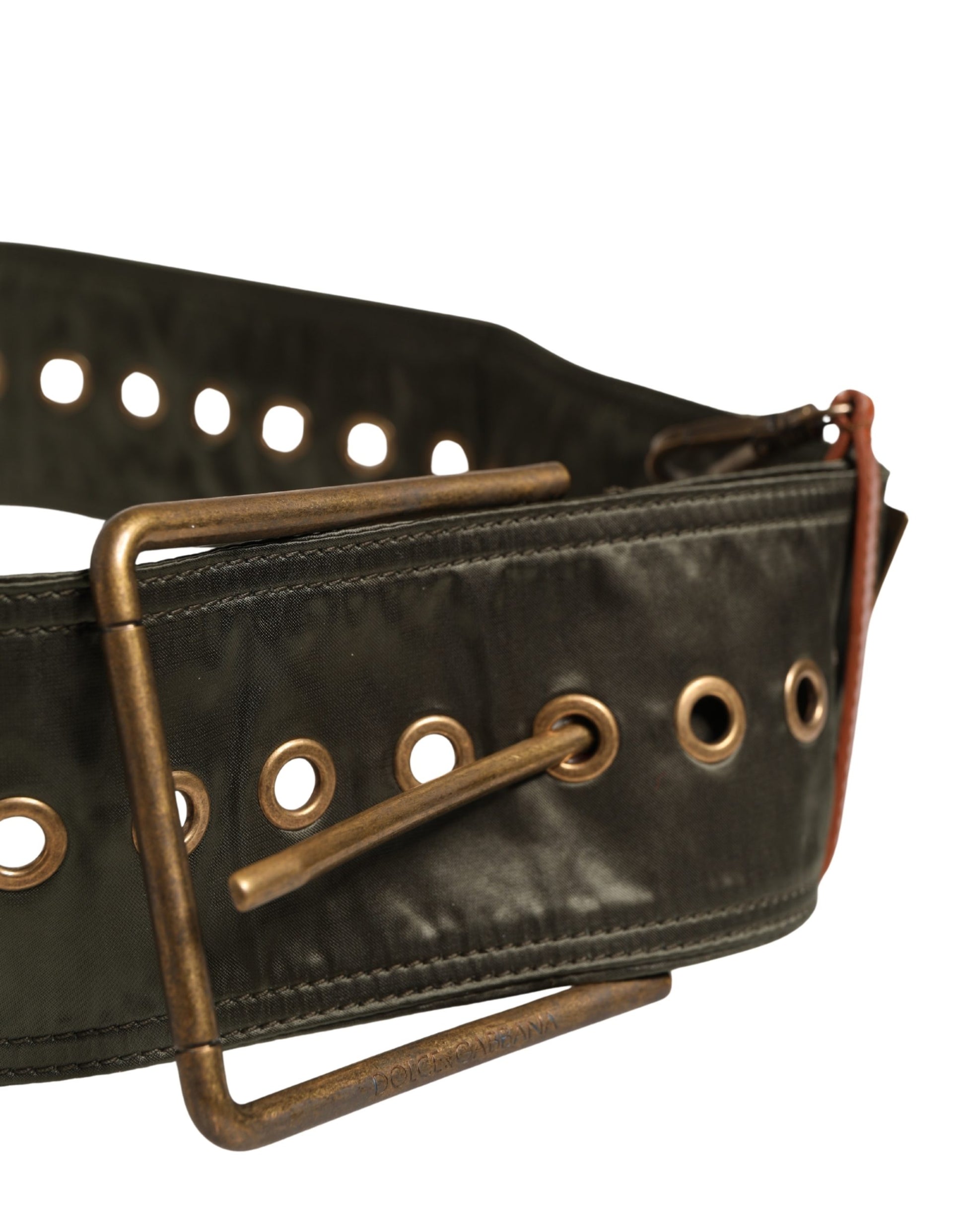 Ceinture Dolce & Gabbana en cuir noir avec boucle en métal DG pour homme