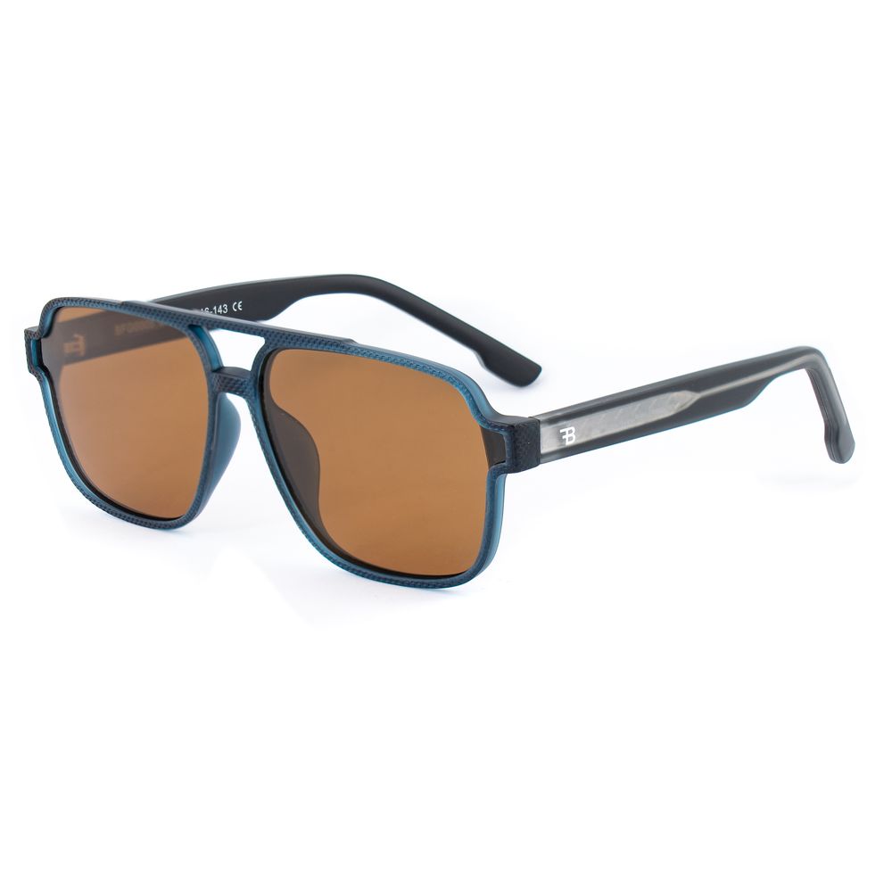 Lunettes de soleil Bobroff en acétate bleu