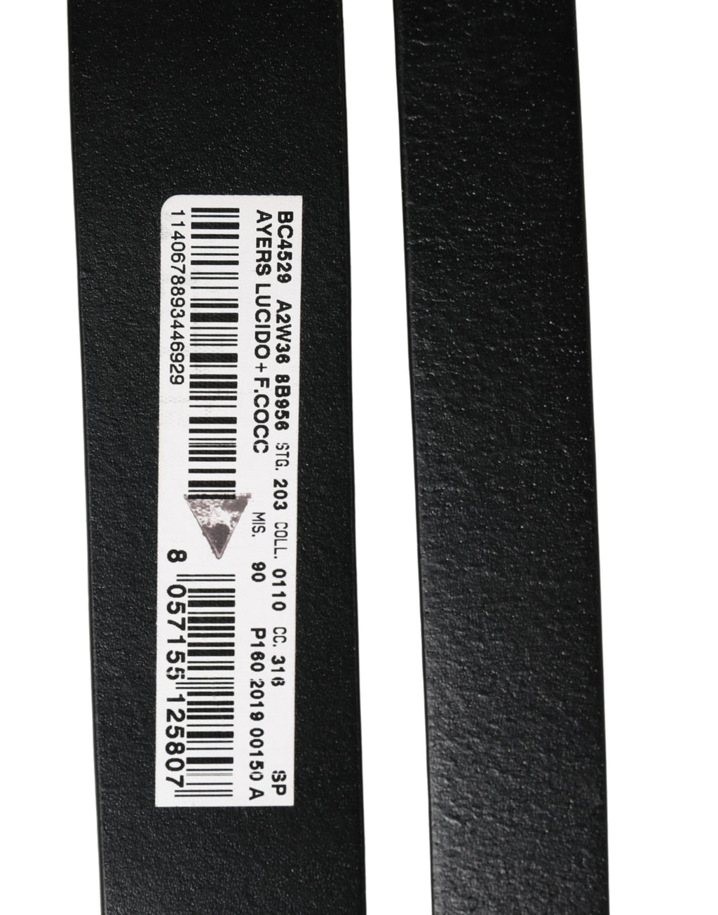 Ceinture Dolce & Gabbana pour homme en cuir exotique noir à double boucle