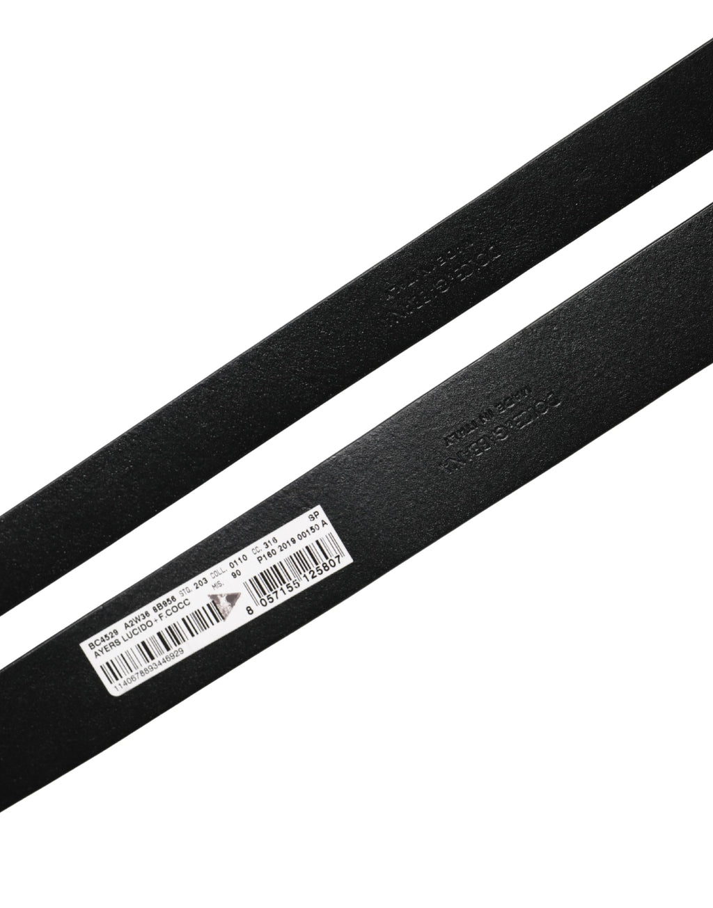 Ceinture Dolce & Gabbana pour homme en cuir exotique noir à double boucle