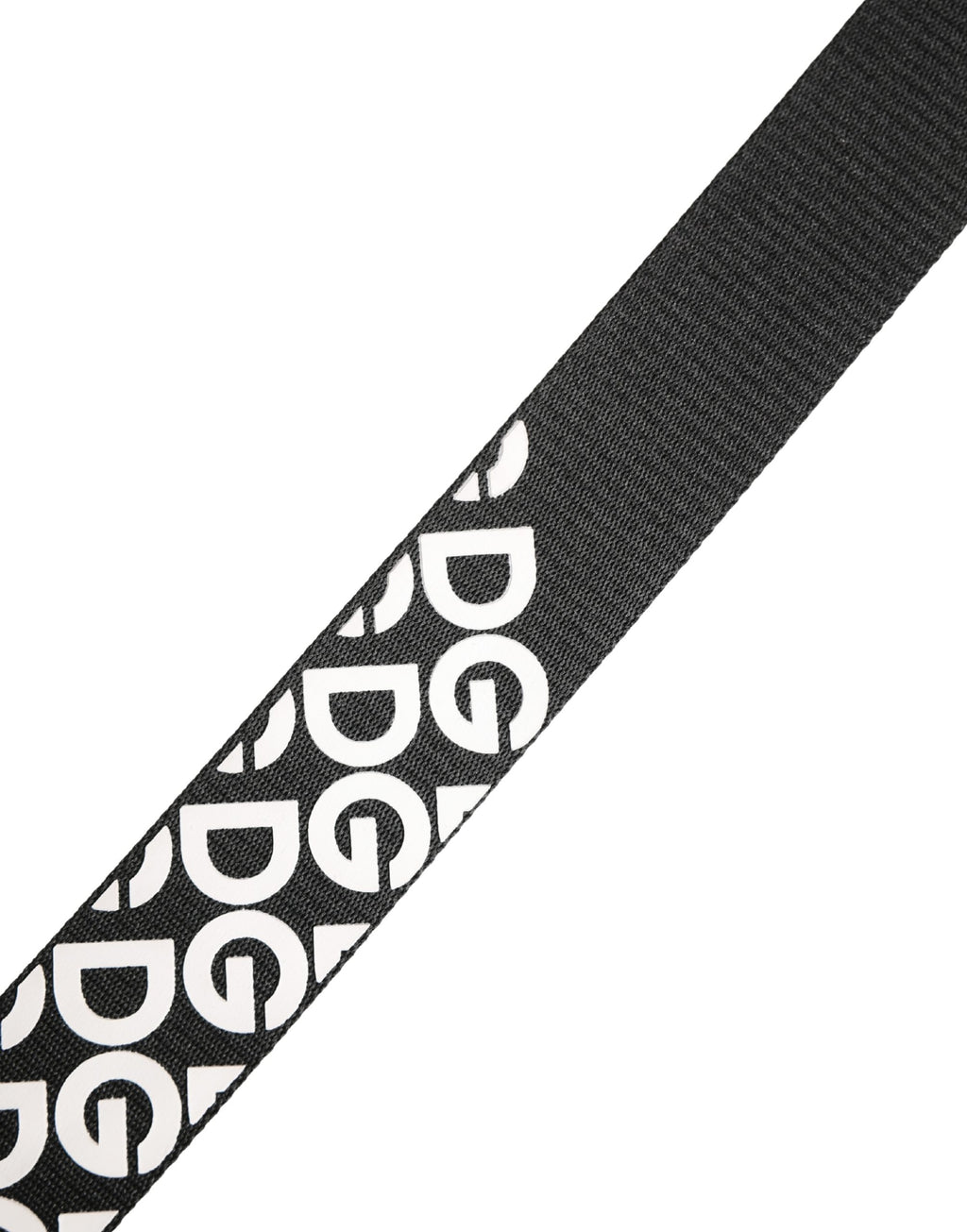Ceinture Dolce & Gabbana en cuir noir et blanc avec logo et boucle en métal