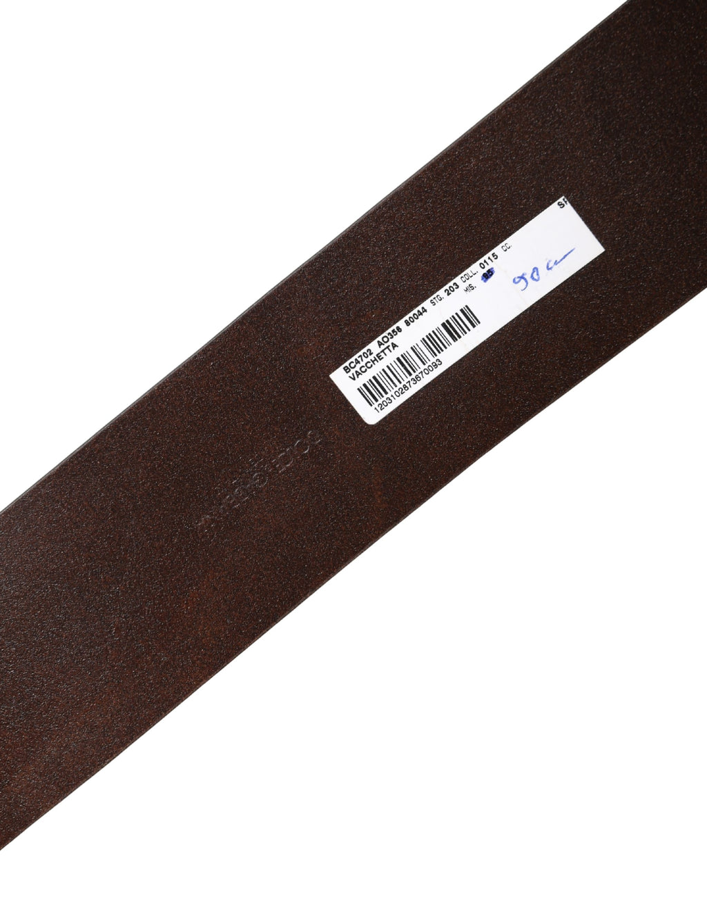 Ceinture large Dolce & Gabbana en cuir marron avec boucle ronde en métal