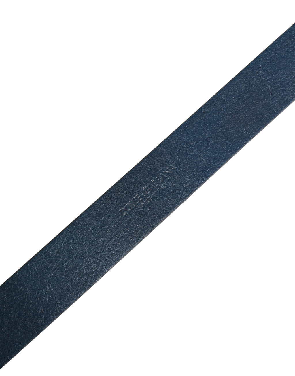Ceinture Dolce & Gabbana Homme en cuir de veau bleu à boucle ardillon en métal ornée du logo