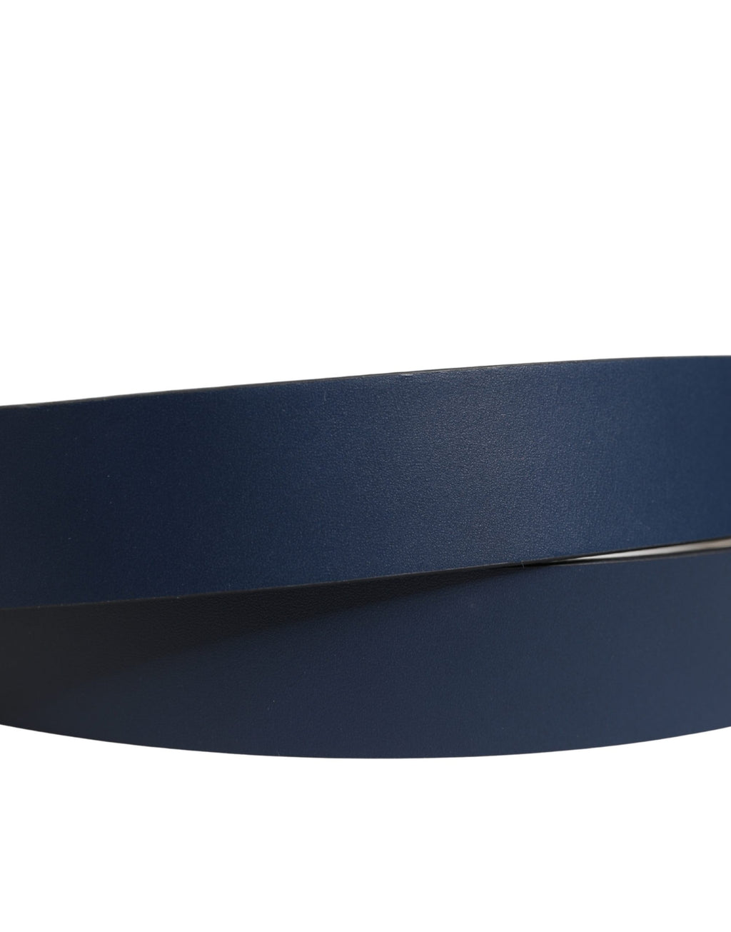 Ceinture Dolce & Gabbana en cuir de veau bleu avec boucle ardillon en métal ornée du logo