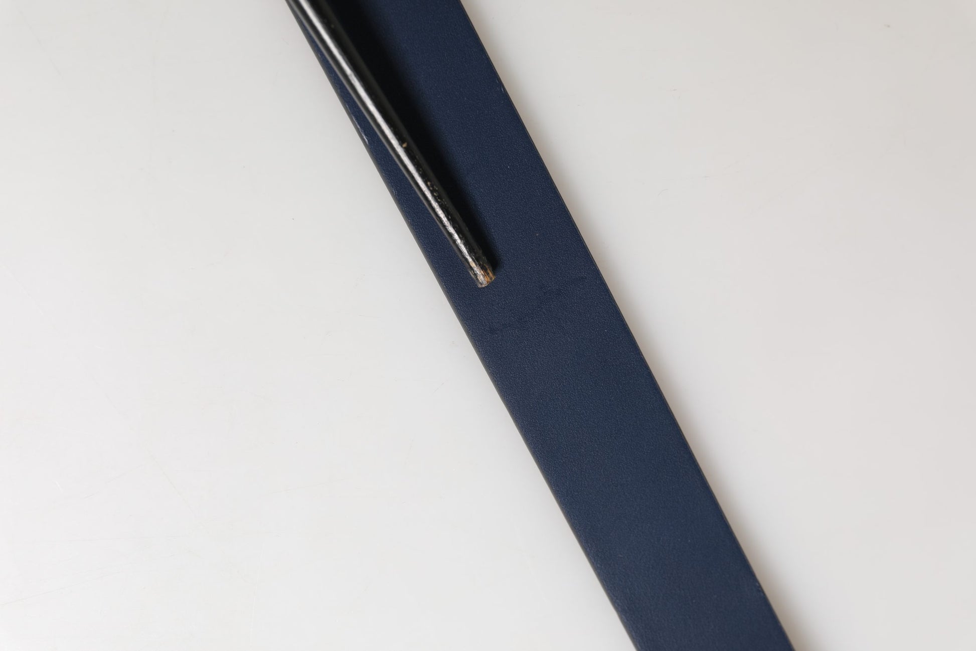 Ceinture Dolce & Gabbana en cuir de veau bleu avec boucle ardillon en métal ornée du logo