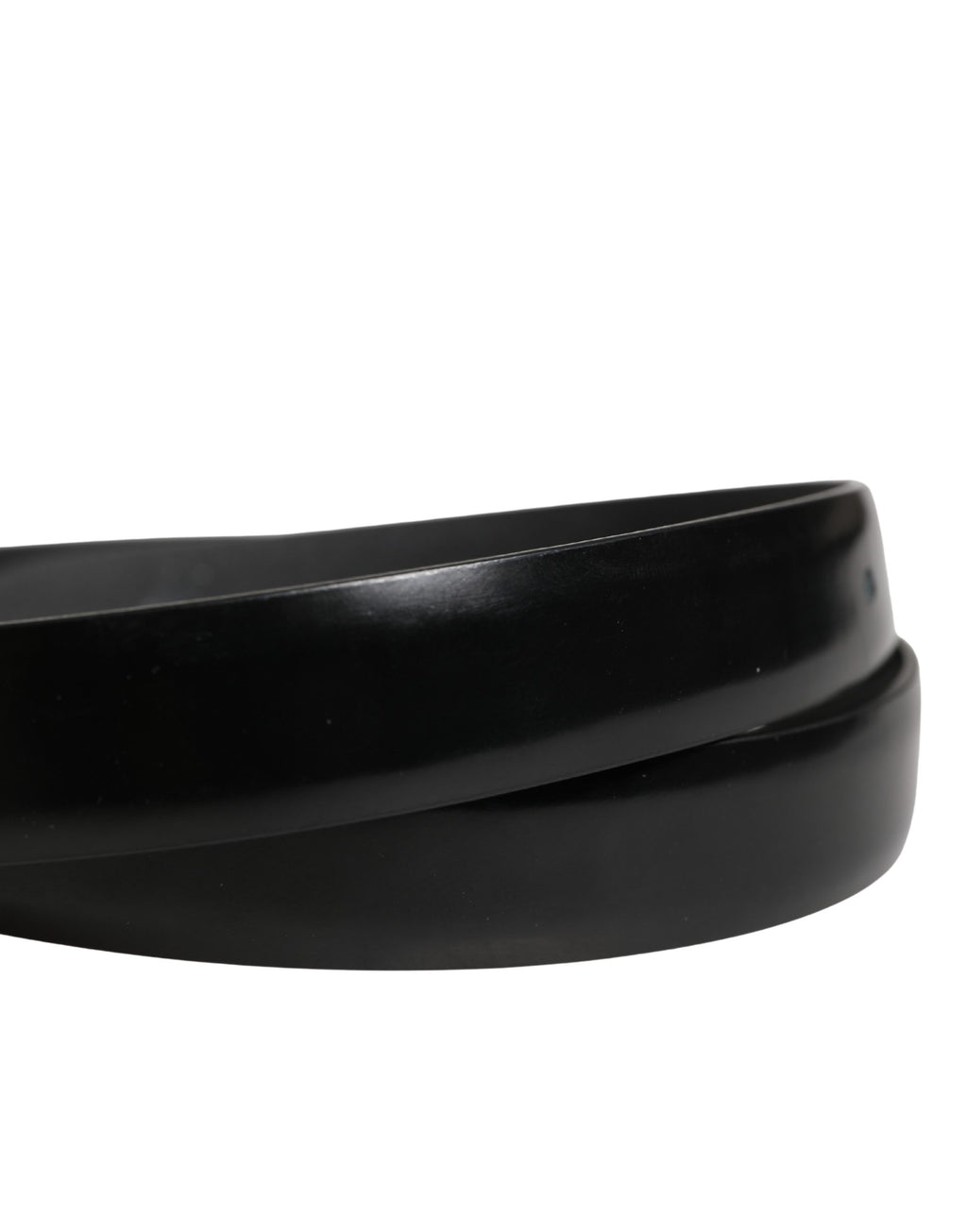 Ceinture classique Dolce & Gabbana en cuir noir avec boucle en métal pour homme