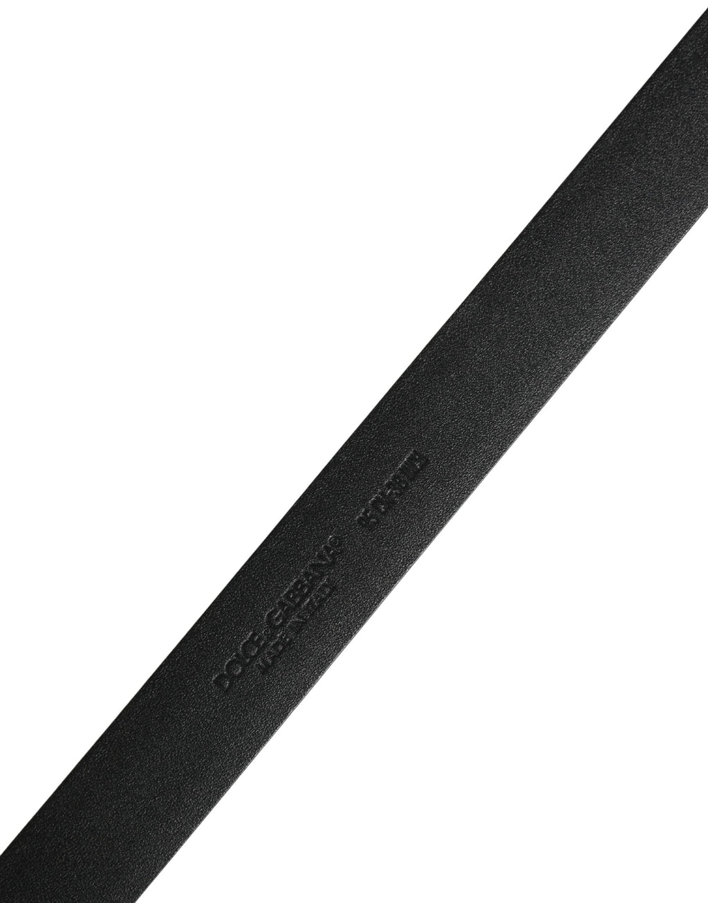Ceinture classique Dolce & Gabbana en cuir noir avec boucle en métal pour homme
