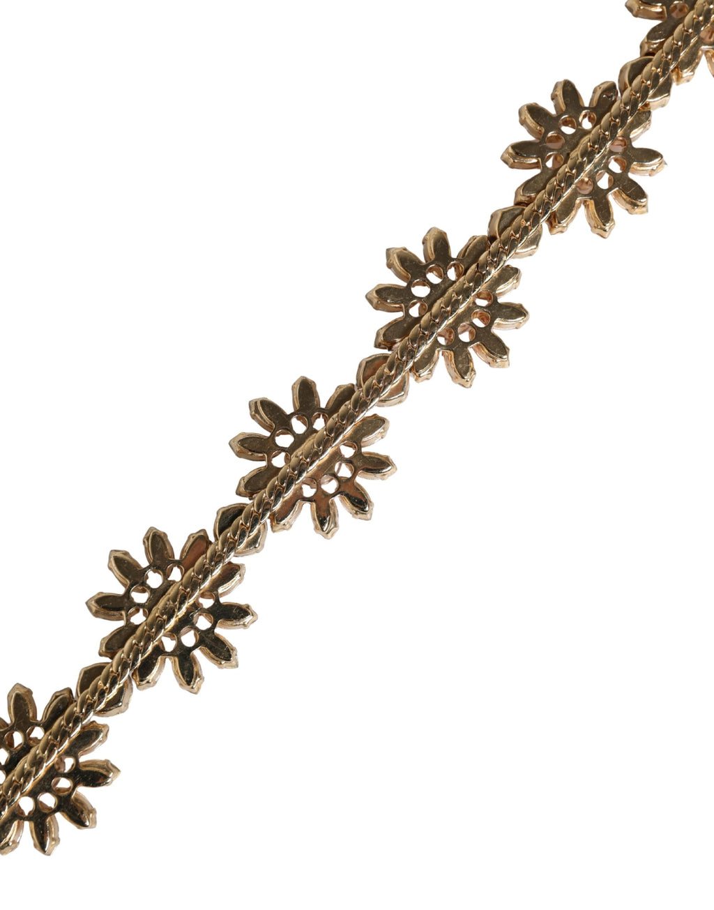 Ceinture Dolce & Gabbana en cuir rouge ornée de cristaux marguerites