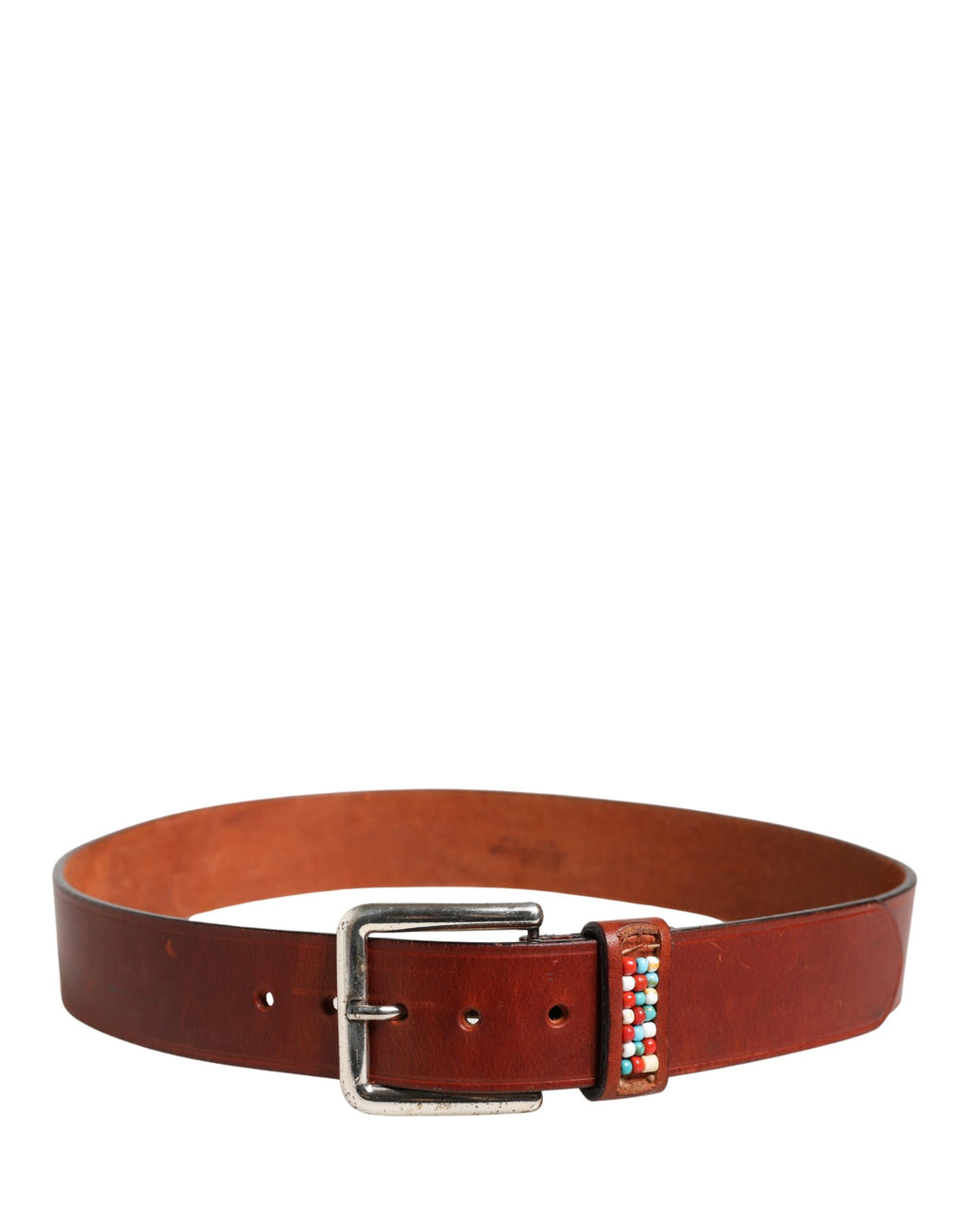 Ceinture large en cuir bordeaux GF Ferre avec boucle dorée et argentée