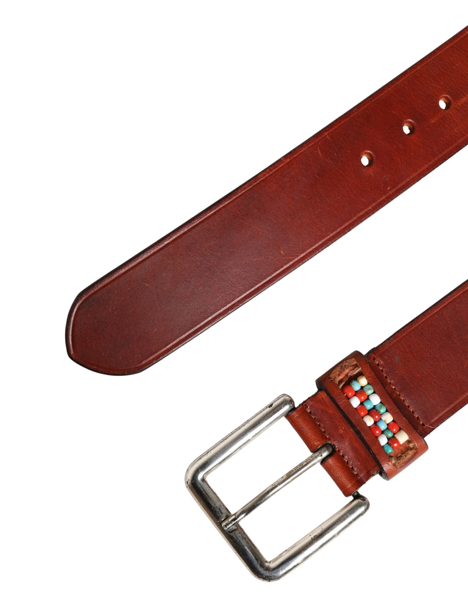 Ceinture large en cuir bordeaux GF Ferre avec boucle dorée et argentée