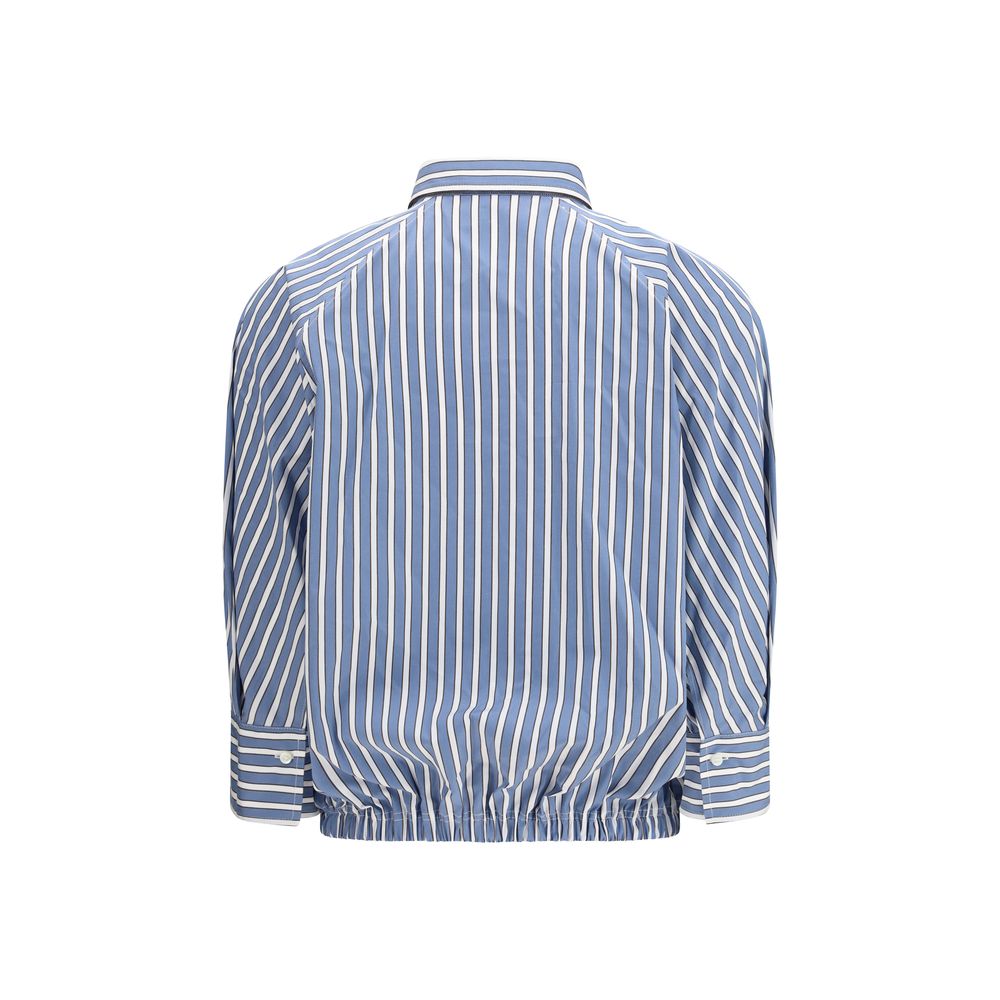 Brunello Cucinelli Blue Cotton Shirt