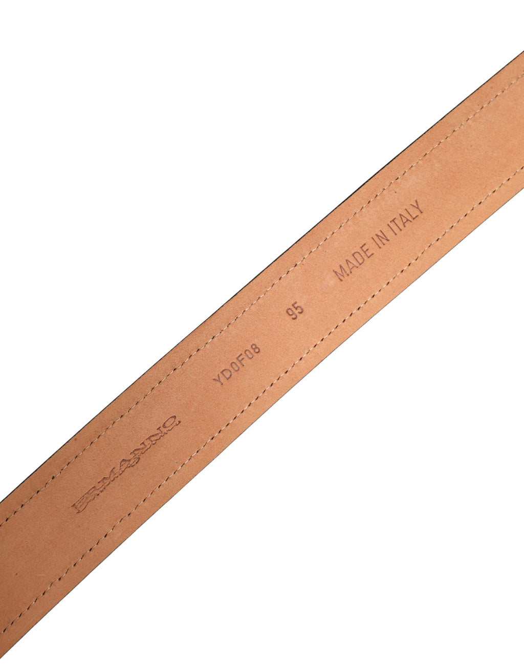 Ceinture Ermanno Scervino en cuir noir, coton et boucle ardillon métallique siglée