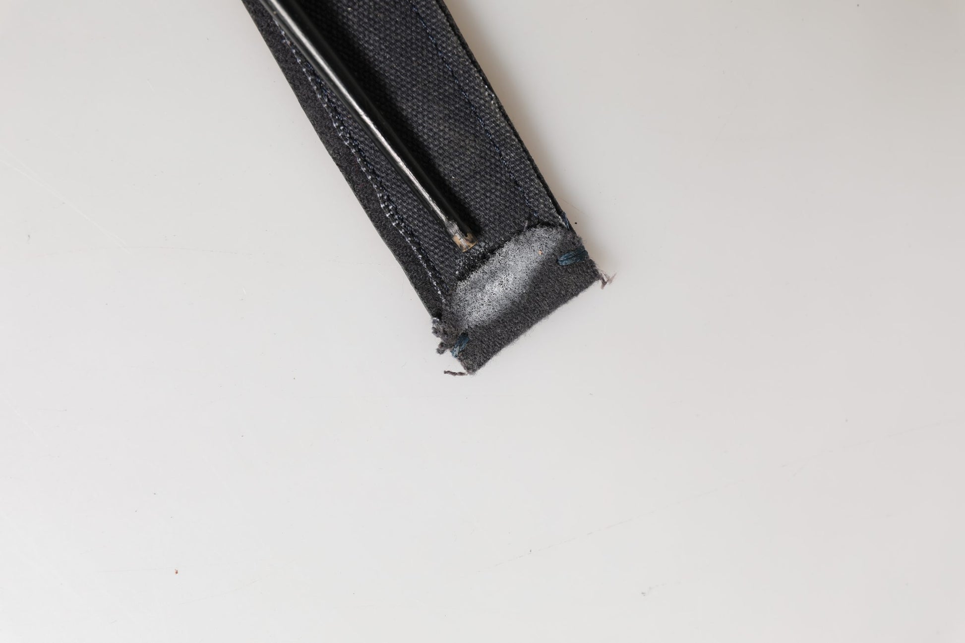 Ceinture Ermanno Scervino en Laine et Coton Noirs avec Boucle en Métal Siglée
