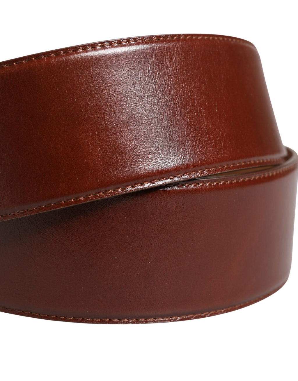 Ceinture Dolce & Gabbana en cuir marron avec boucle en métal doré
