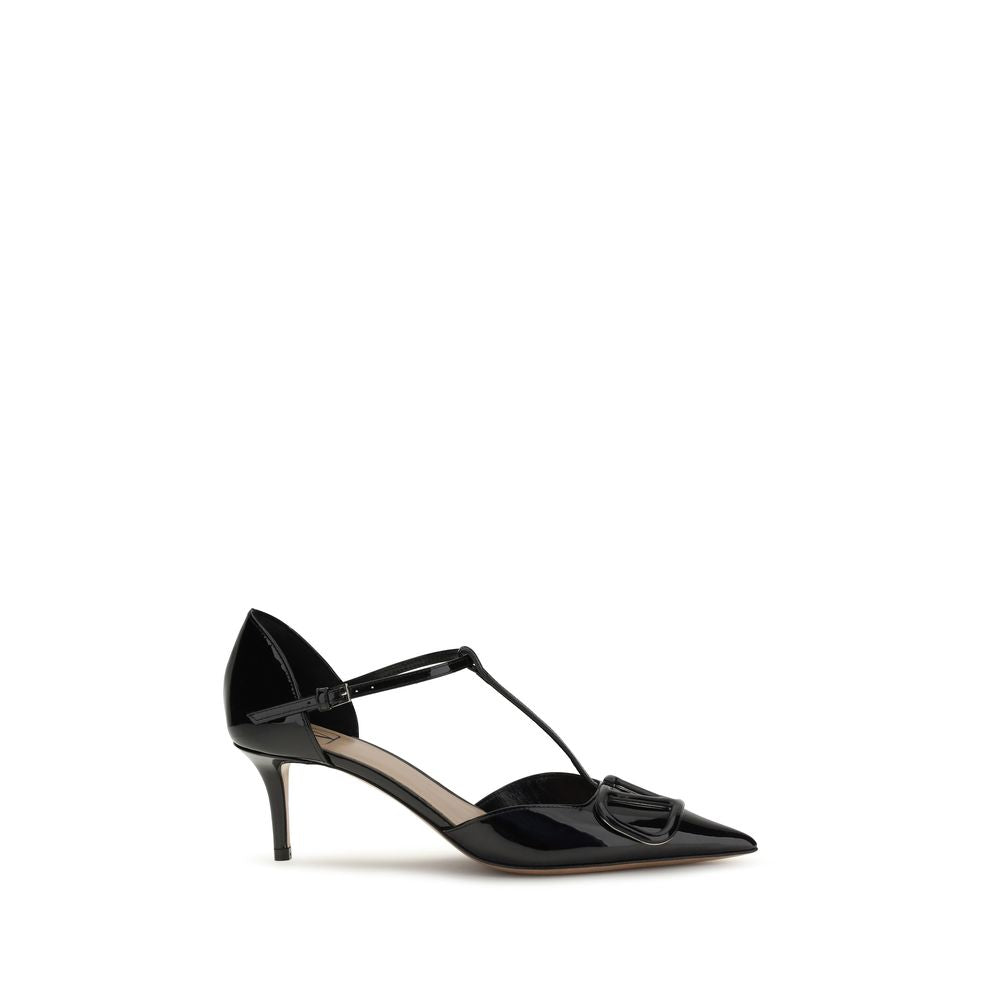 Escarpins à talon haut Valentino Garavani en cuir de veau noir