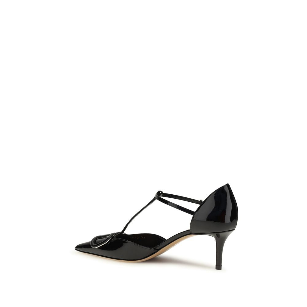 Escarpins à talon haut Valentino Garavani en cuir de veau noir