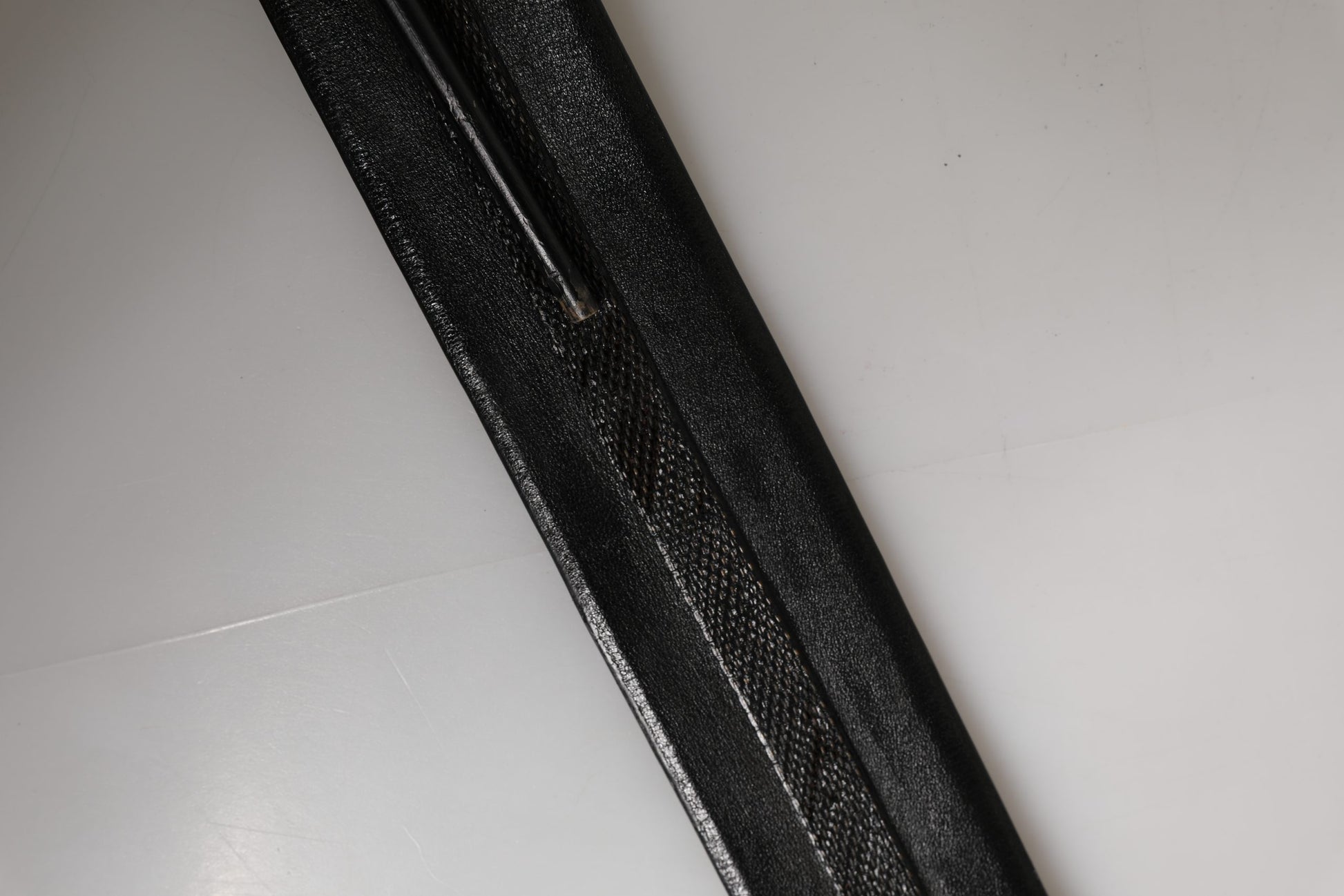 Ceinture Femme PLEIN SUD Cuir Noir Boucle Métal Doré