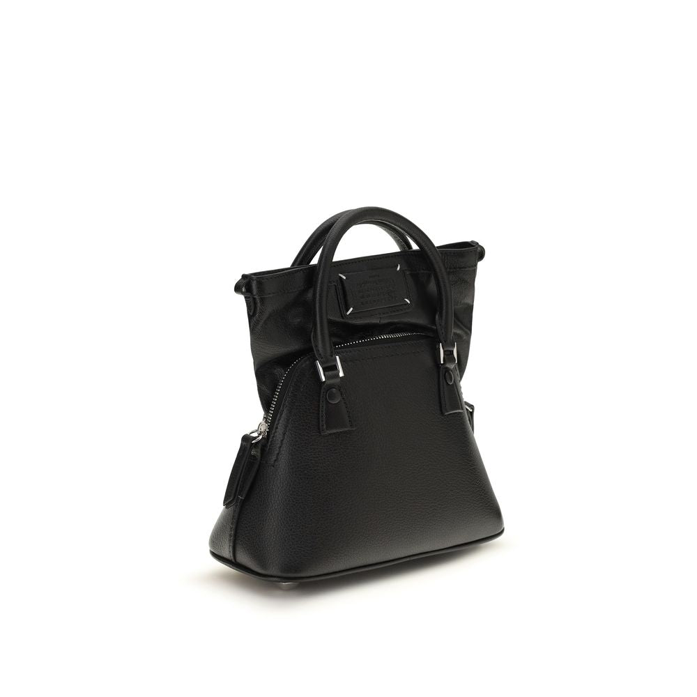 Sac à main Maison Margiela en chevreau noir