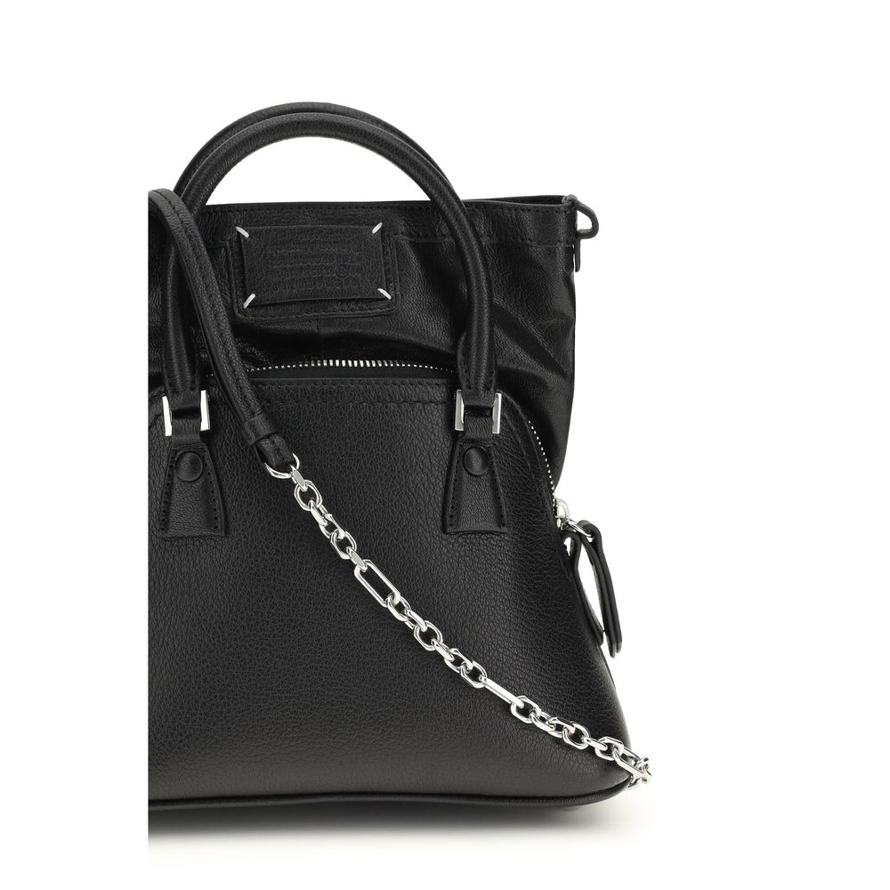 Sac à main Maison Margiela en chevreau noir