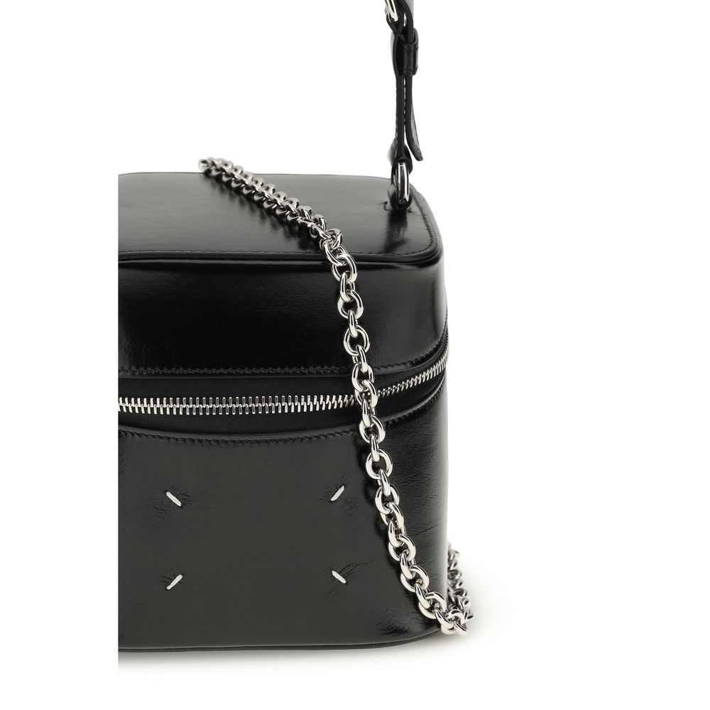 Sac bandoulière Maison Margiela en cuir de veau noir