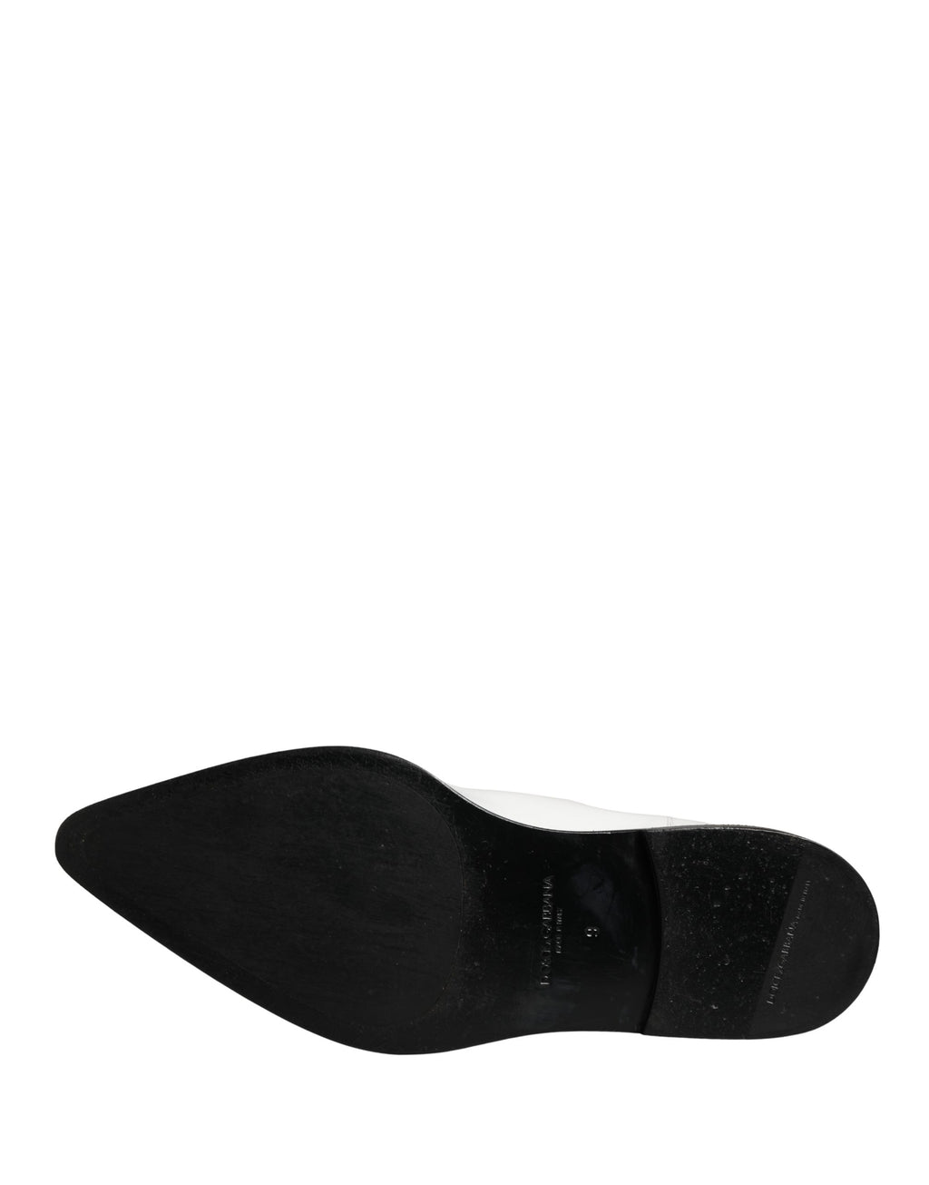 Bottes Chelsea à enfiler en cuir blanc Dolce & Gabbana