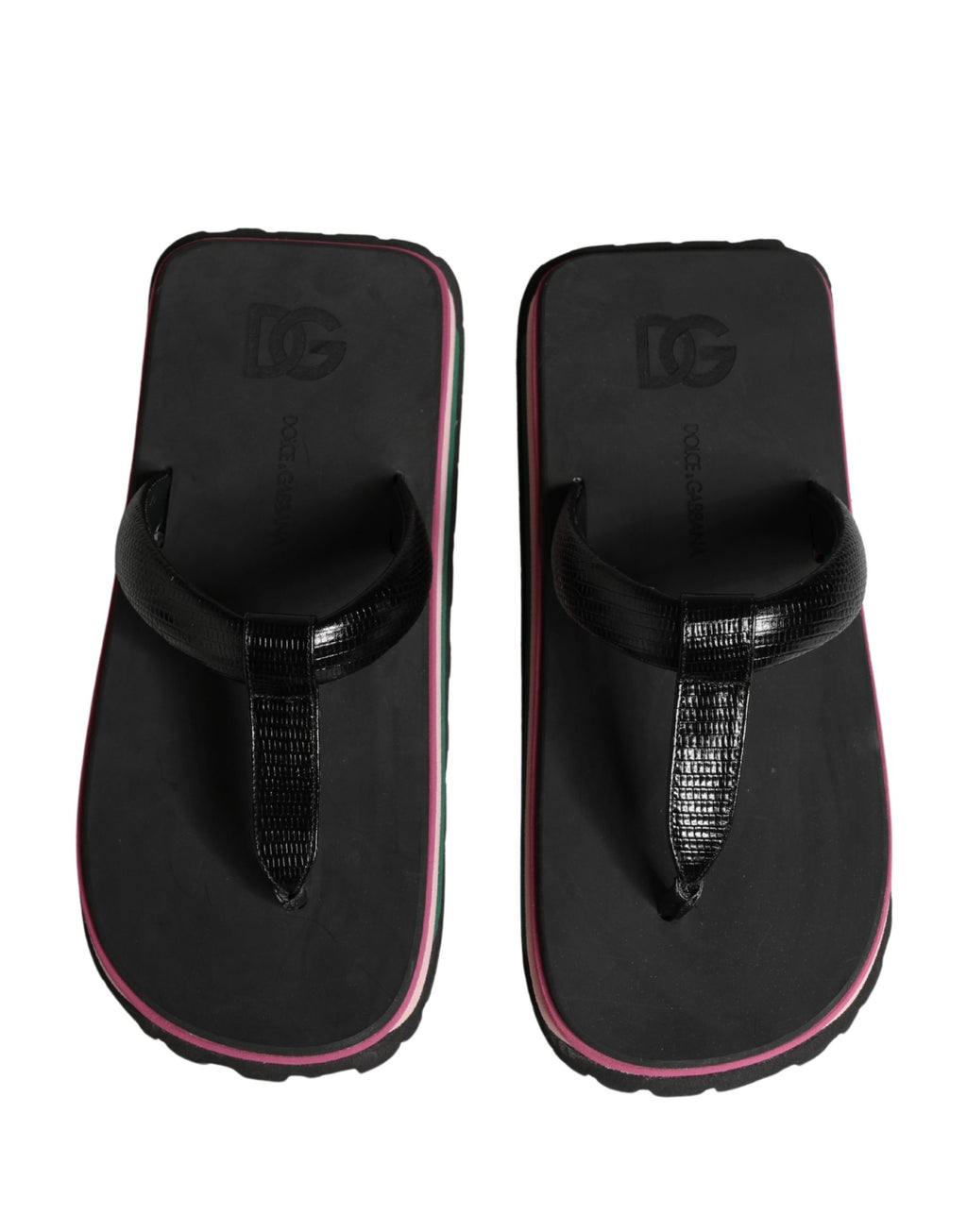 Tongs Chunky Dolce & Gabbana multicolores en caoutchouc