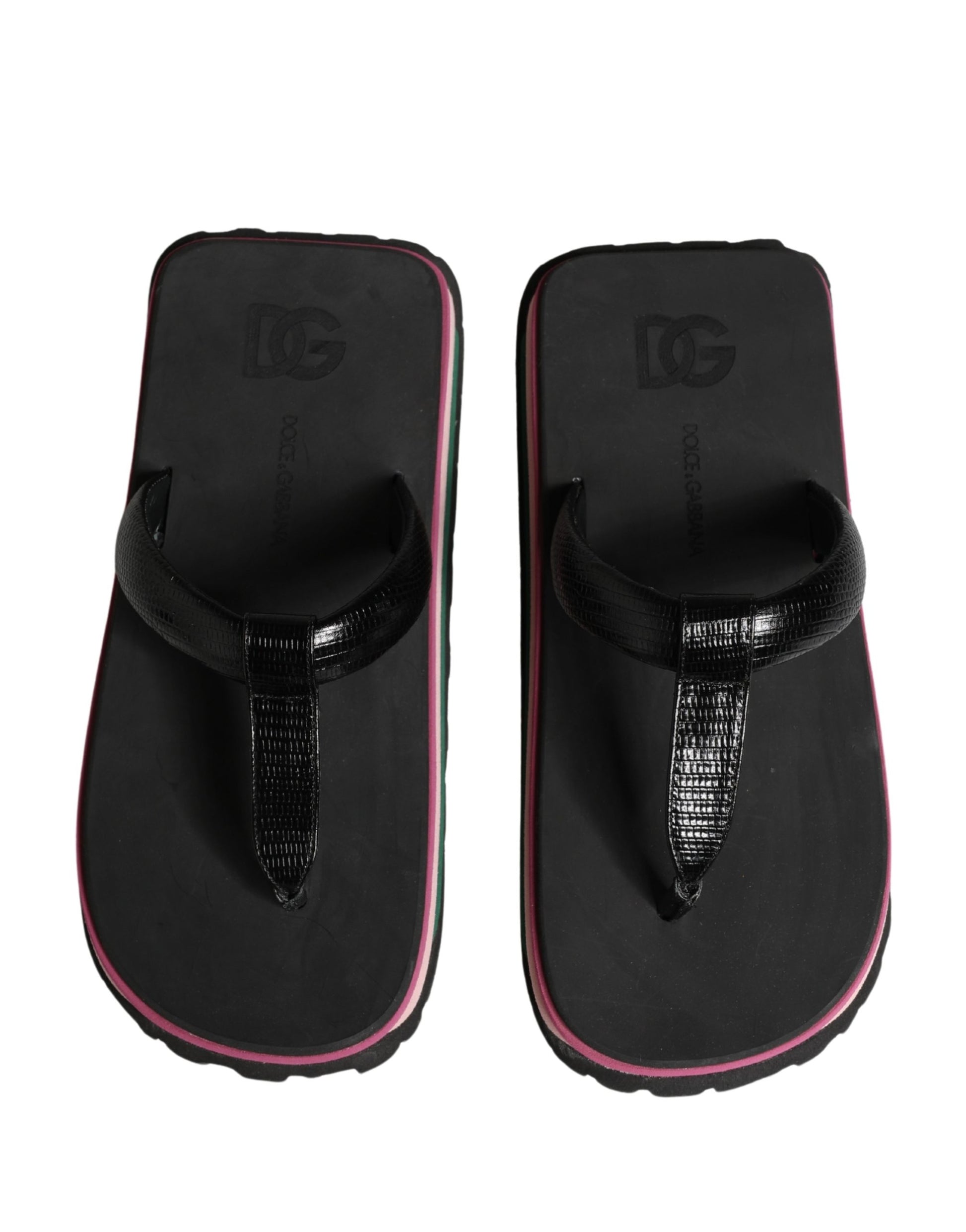 Tongs Chunky Dolce & Gabbana multicolores en caoutchouc