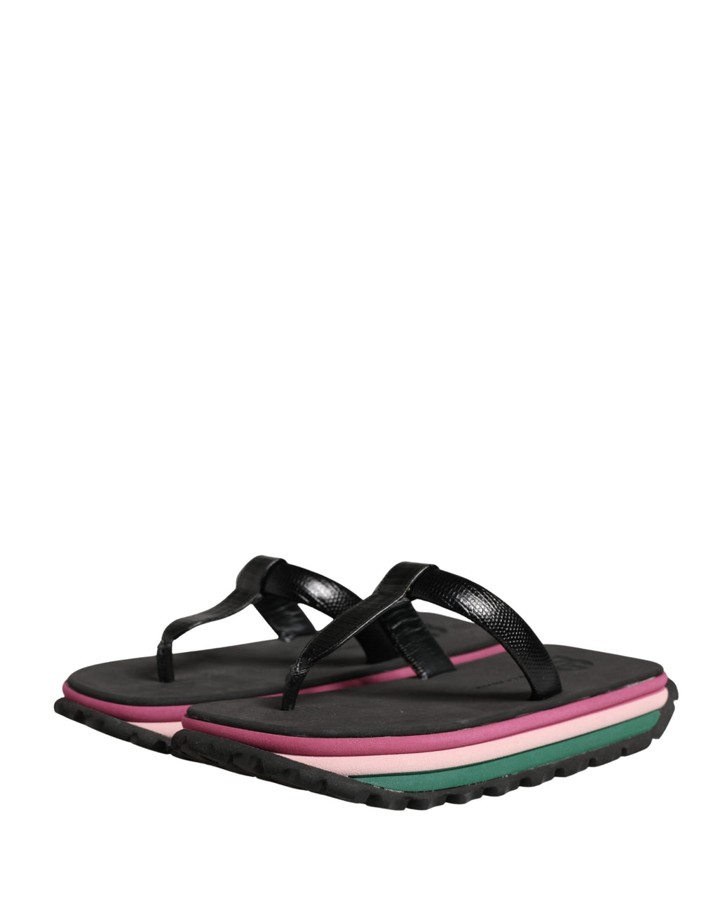 Tongs Chunky Dolce & Gabbana multicolores en caoutchouc