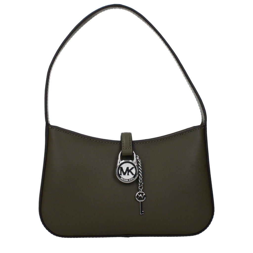 Sac à main en cuir vert Michael Kors