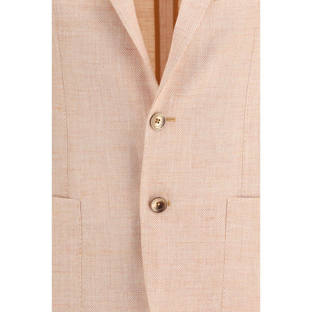 Tagliatore Orange Wool Blazer