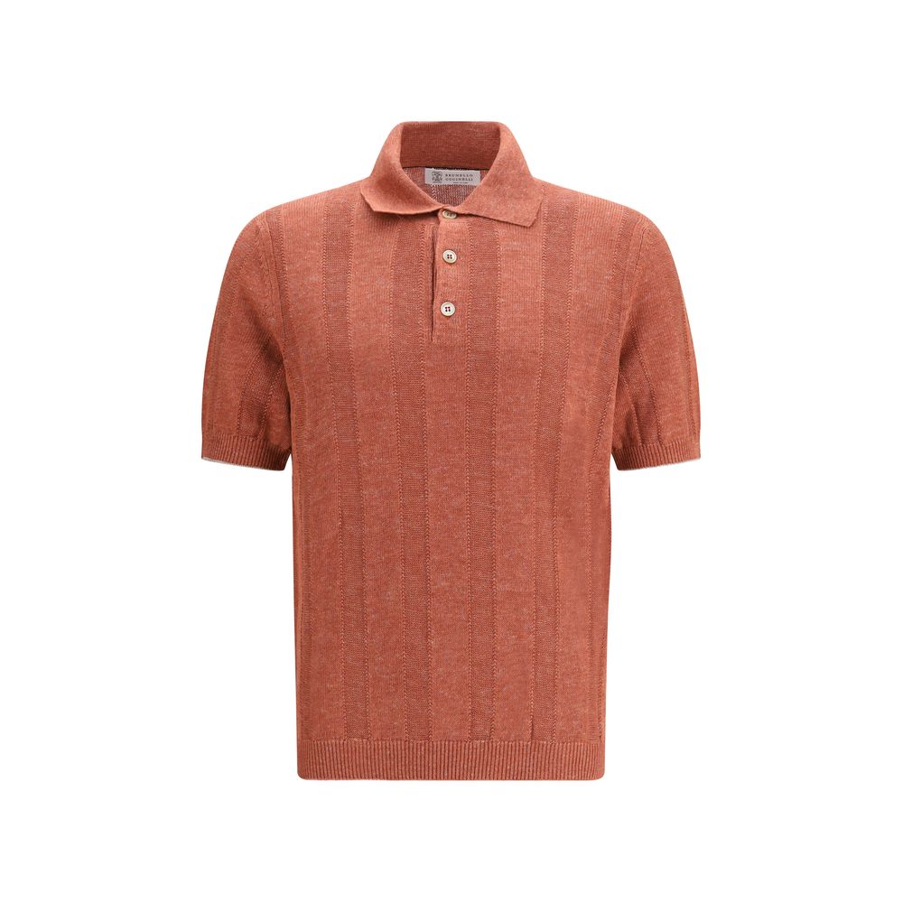 Chemise en jean orange Brunello Cucinelli