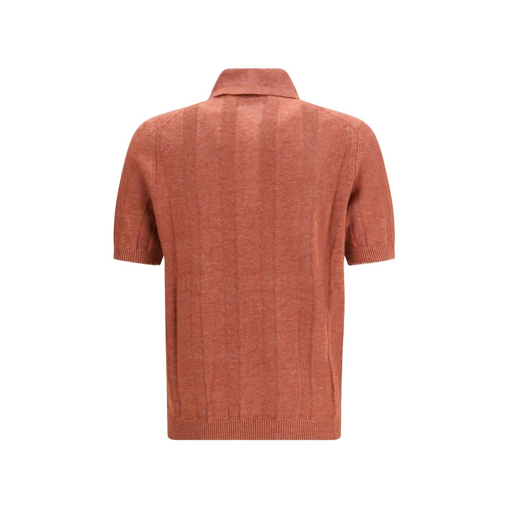 Chemise en jean orange Brunello Cucinelli